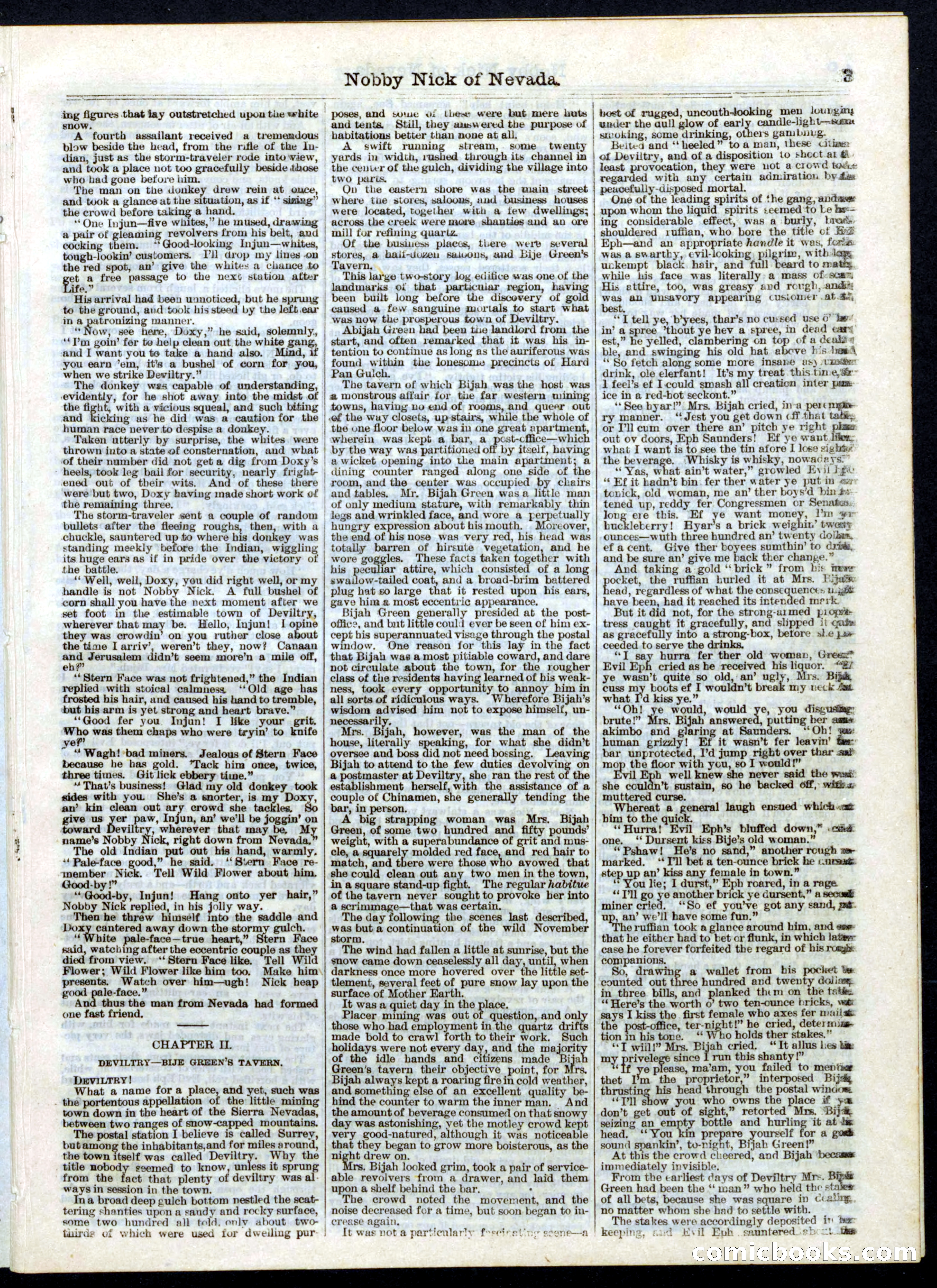 Nobby Nick of Nevada; or, The Scamps of the Sierras — page 3 of 16