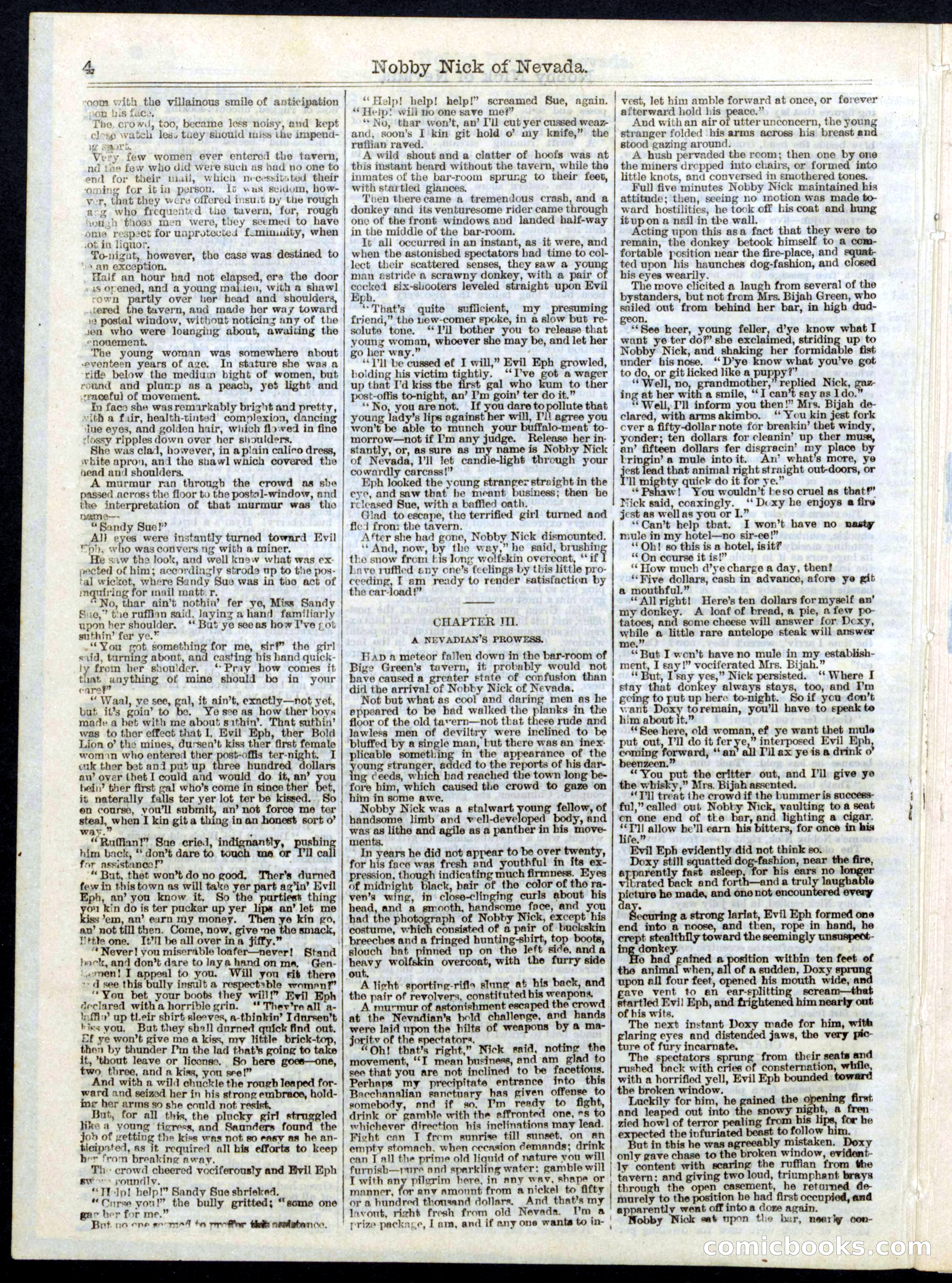 Nobby Nick of Nevada; or, The Scamps of the Sierras — page 4 of 16