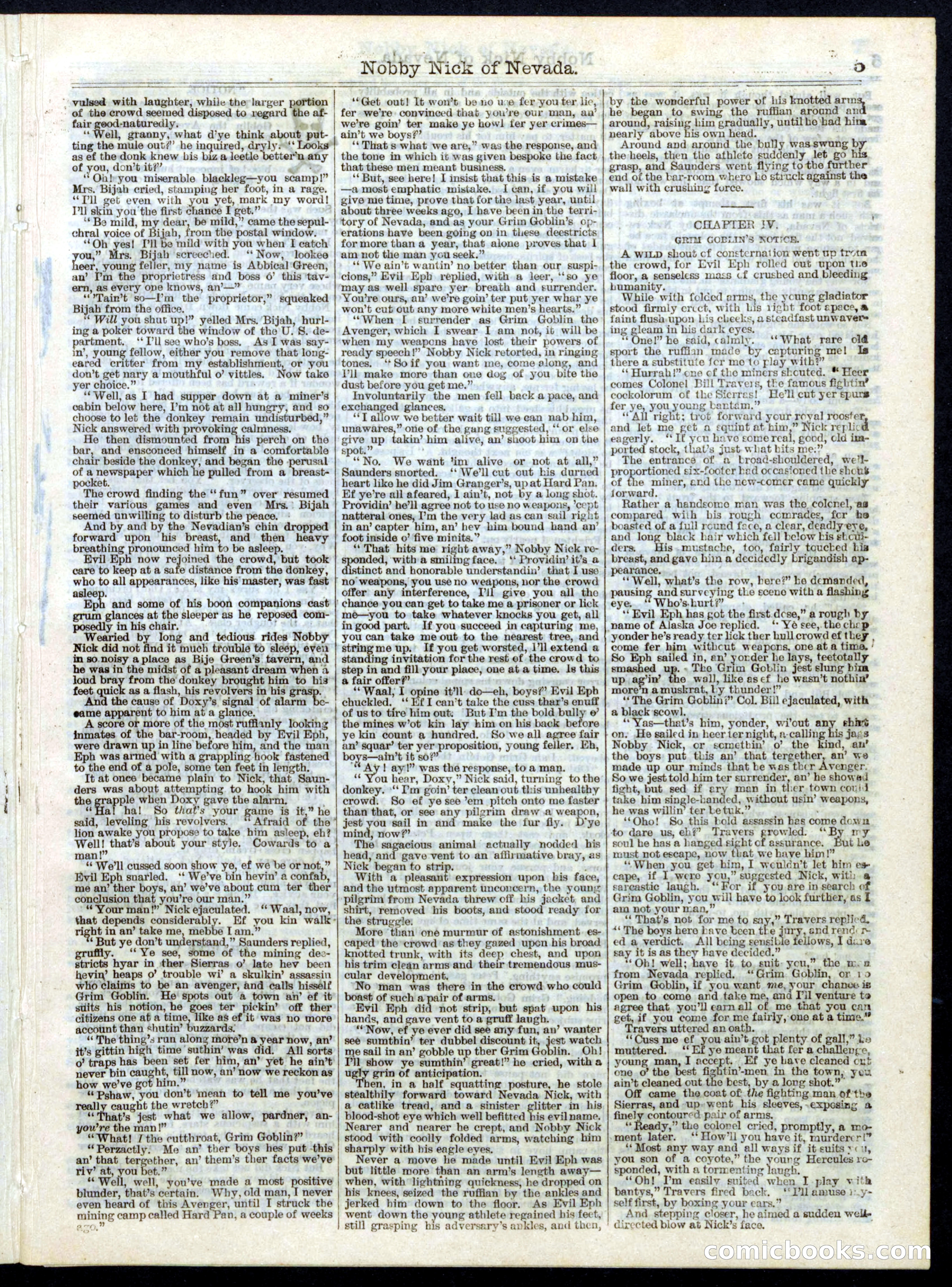 Nobby Nick of Nevada; or, The Scamps of the Sierras — page 5 of 16