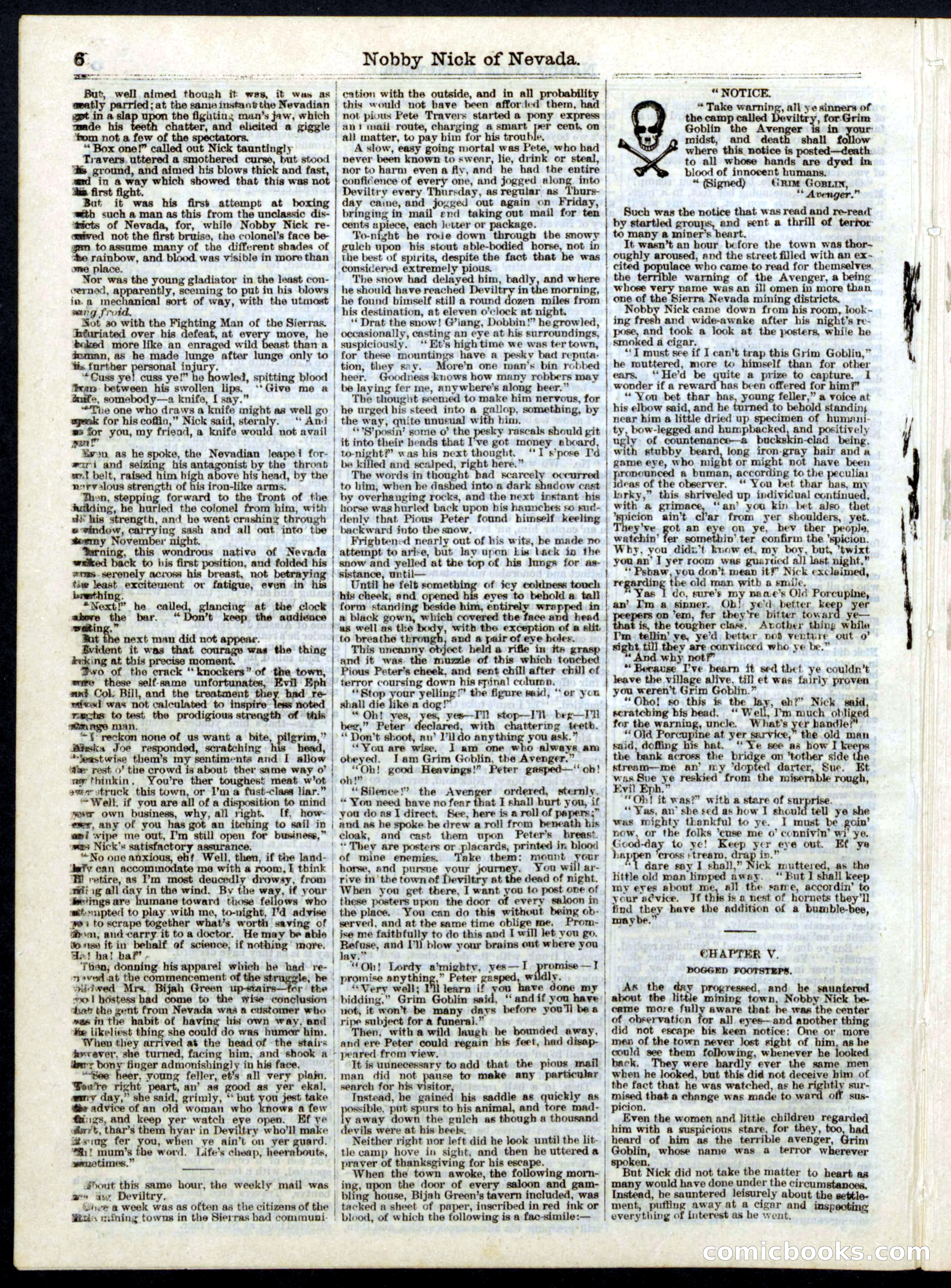 Nobby Nick of Nevada; or, The Scamps of the Sierras — page 6 of 16