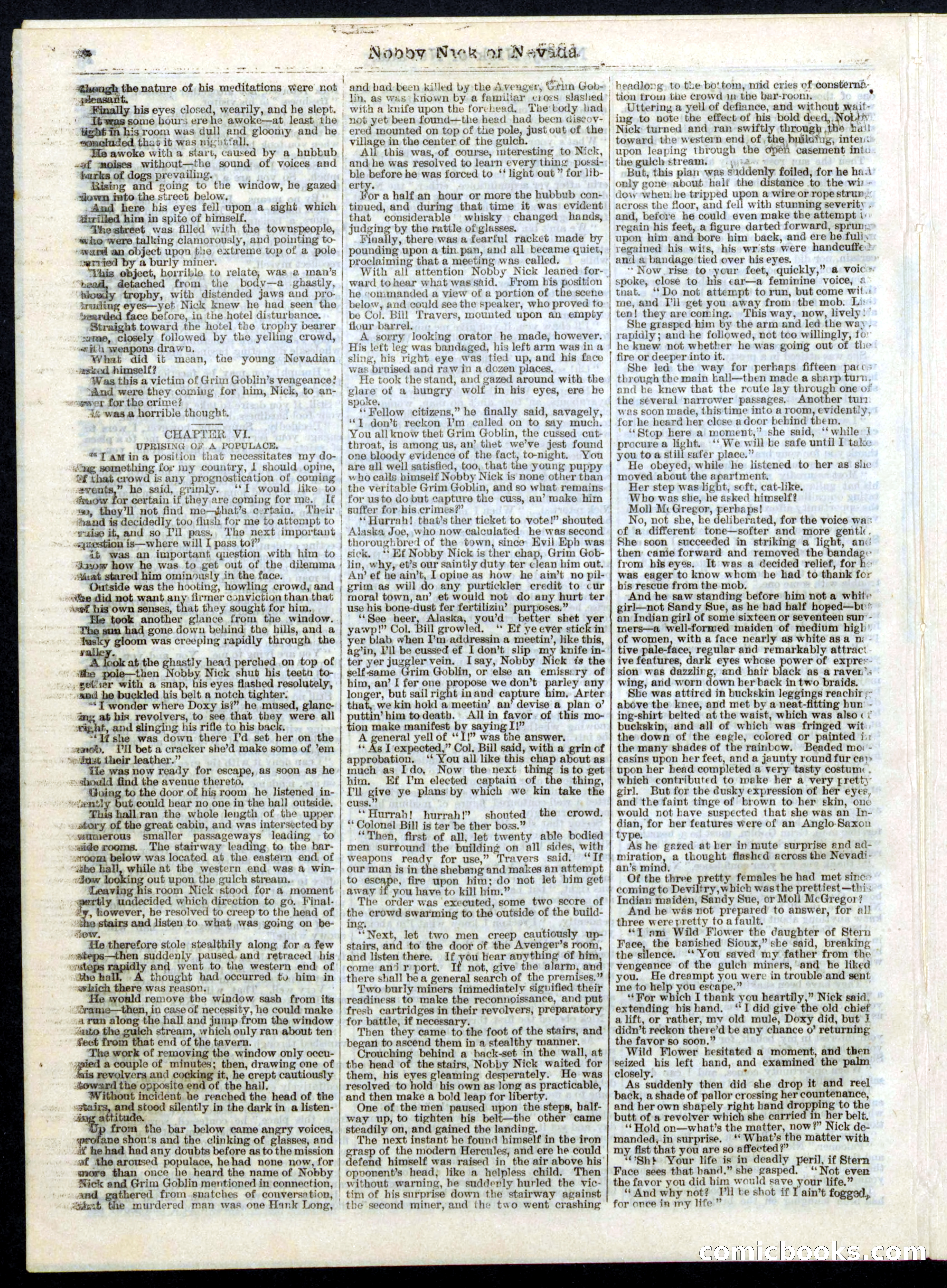 Nobby Nick of Nevada; or, The Scamps of the Sierras — page 8 of 16