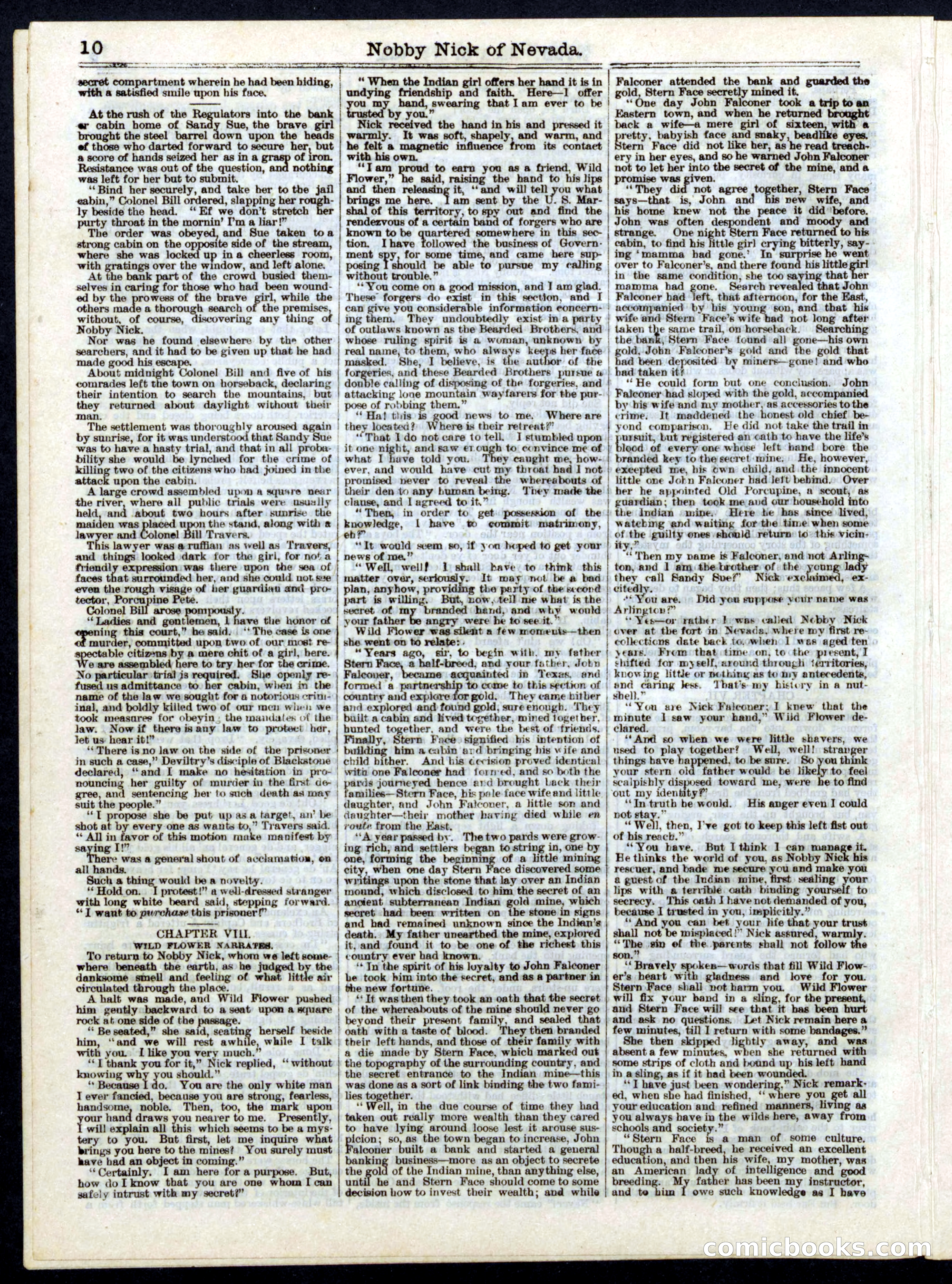 Nobby Nick of Nevada; or, The Scamps of the Sierras — page 10 of 16