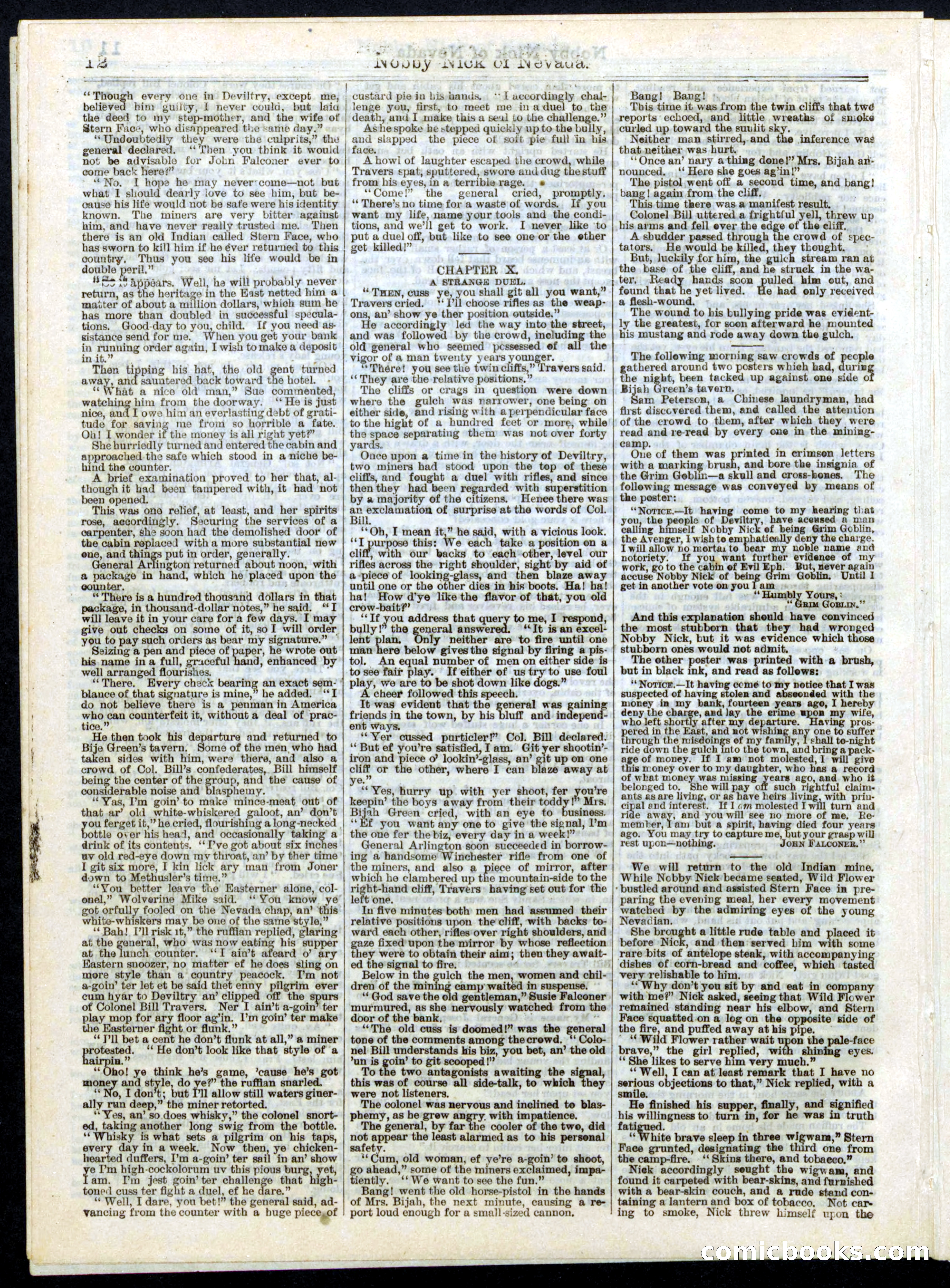 Nobby Nick of Nevada; or, The Scamps of the Sierras — page 12 of 16