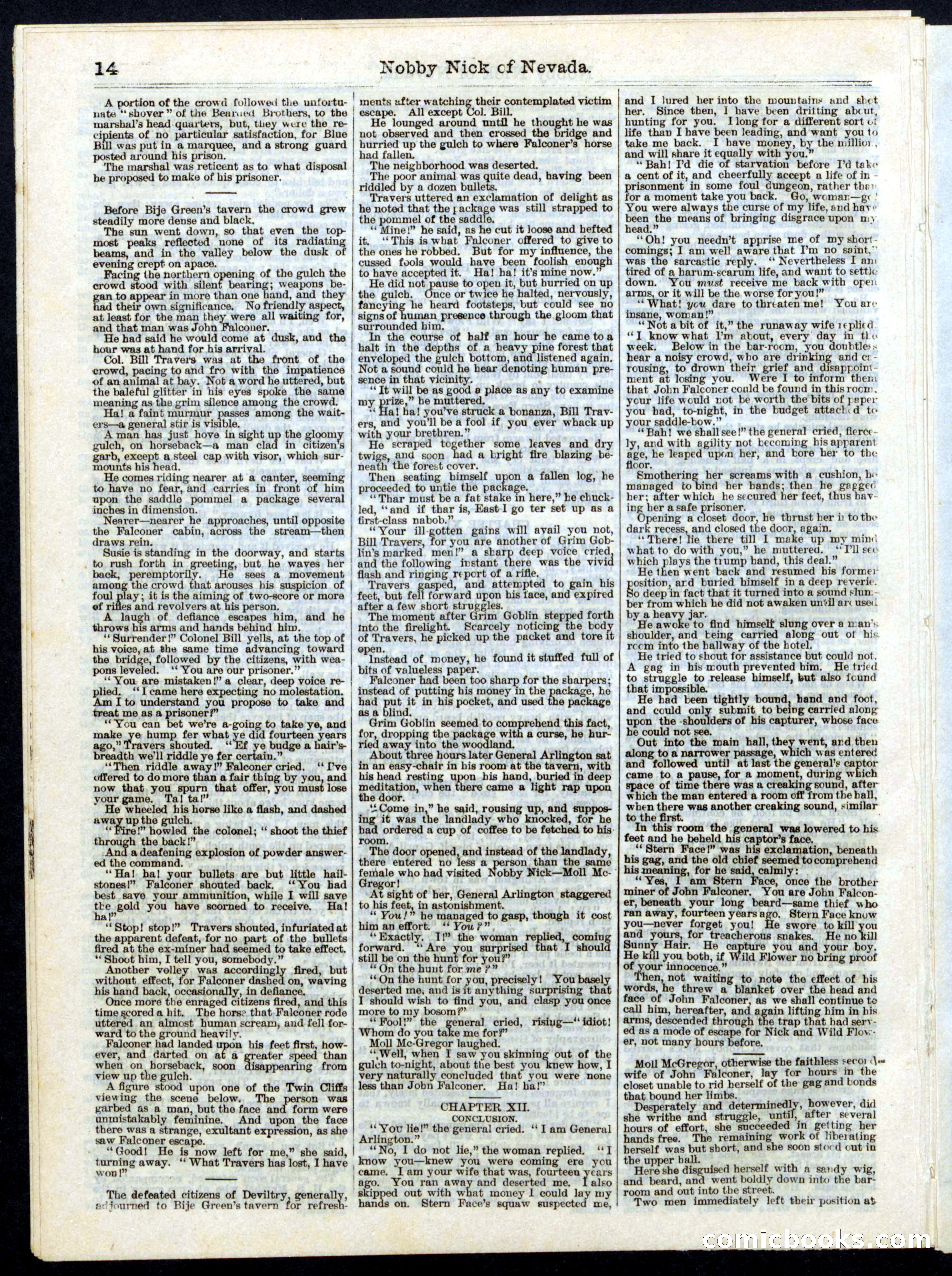 Nobby Nick of Nevada; or, The Scamps of the Sierras — page 14 of 16