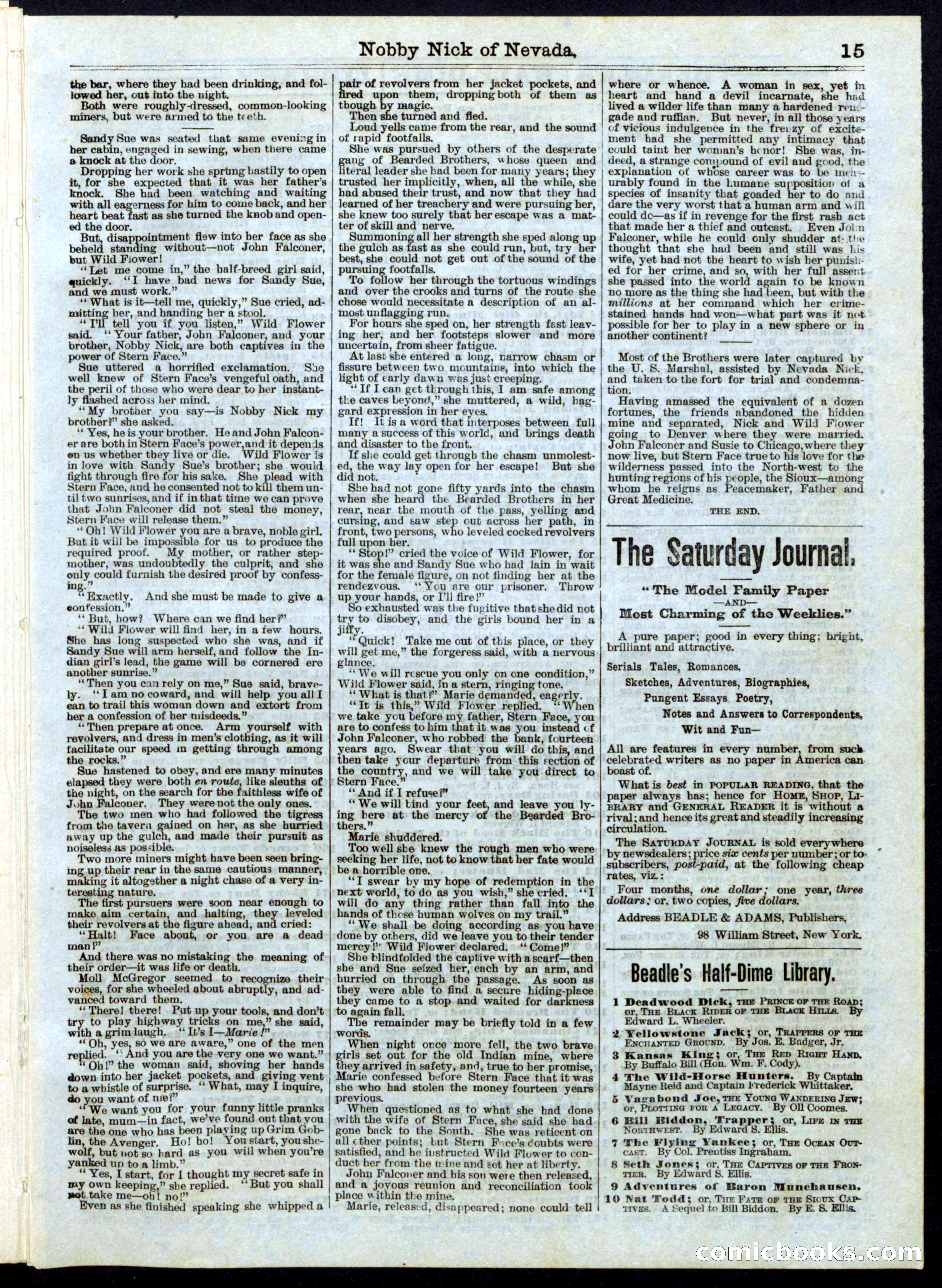 Nobby Nick of Nevada; or, The Scamps of the Sierras — page 15 of 16