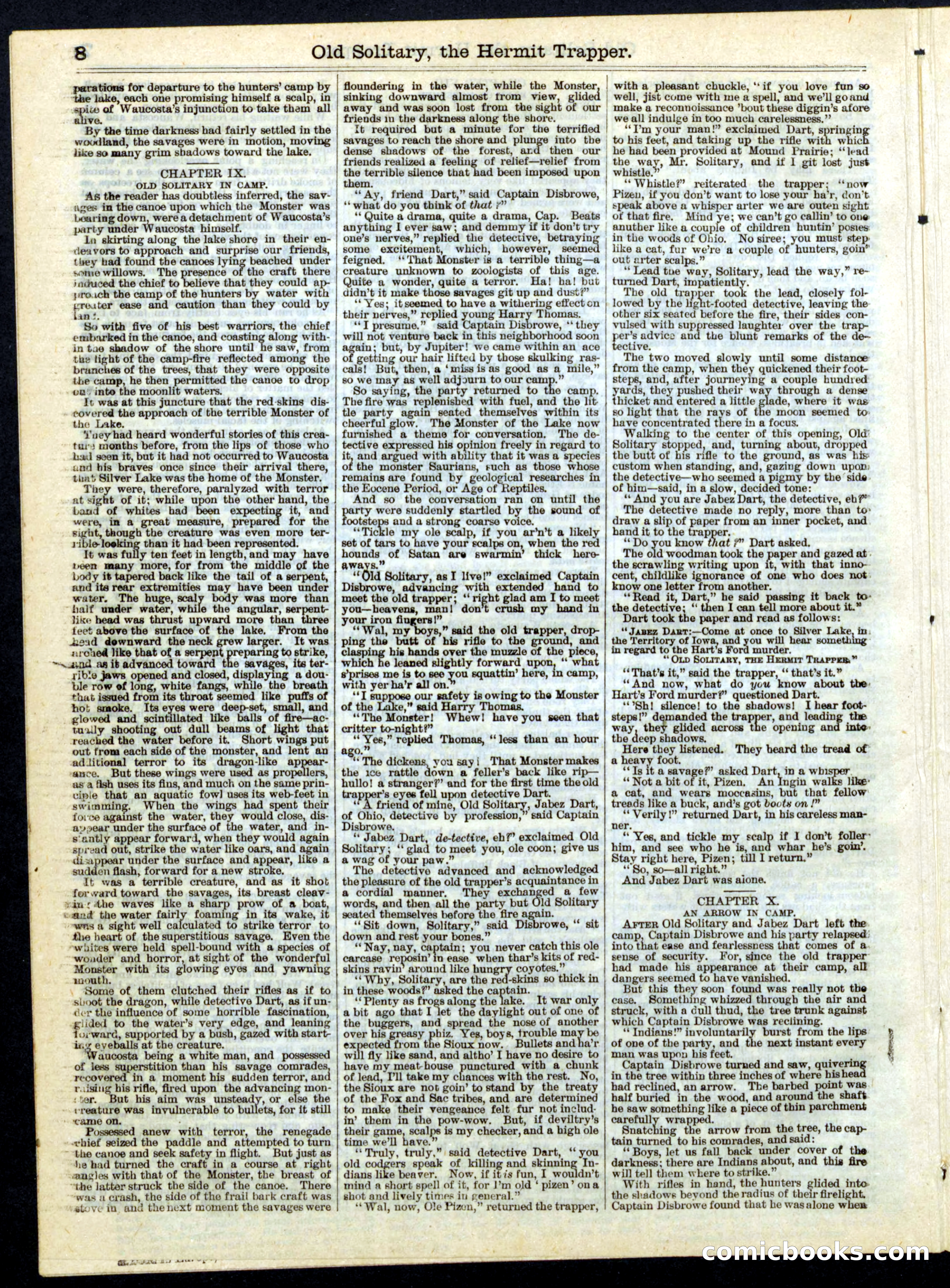 Beadle's Half Dime Library, No. 178 — page 8 of 16