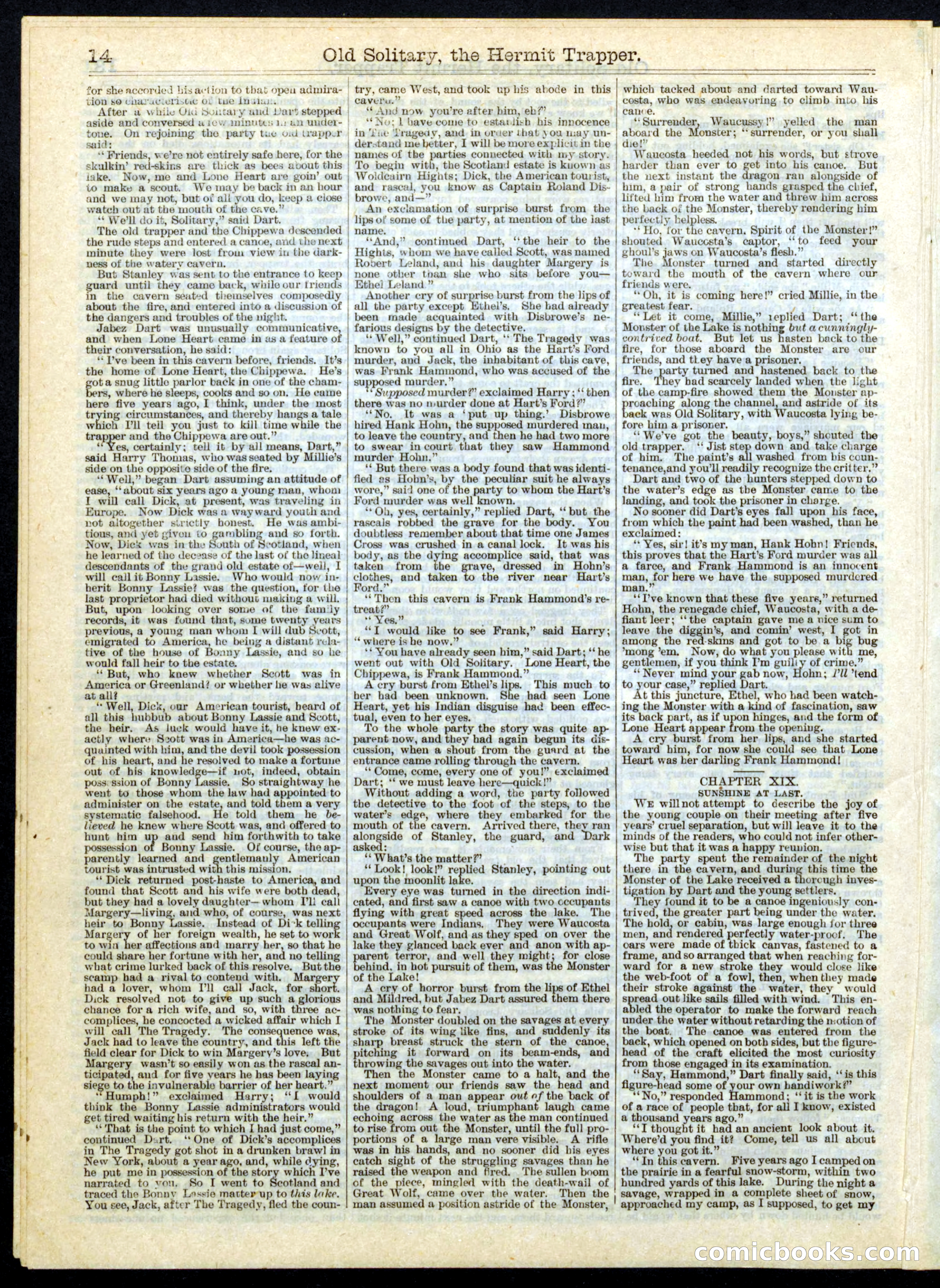 Beadle's Half Dime Library, No. 178 — page 14 of 16