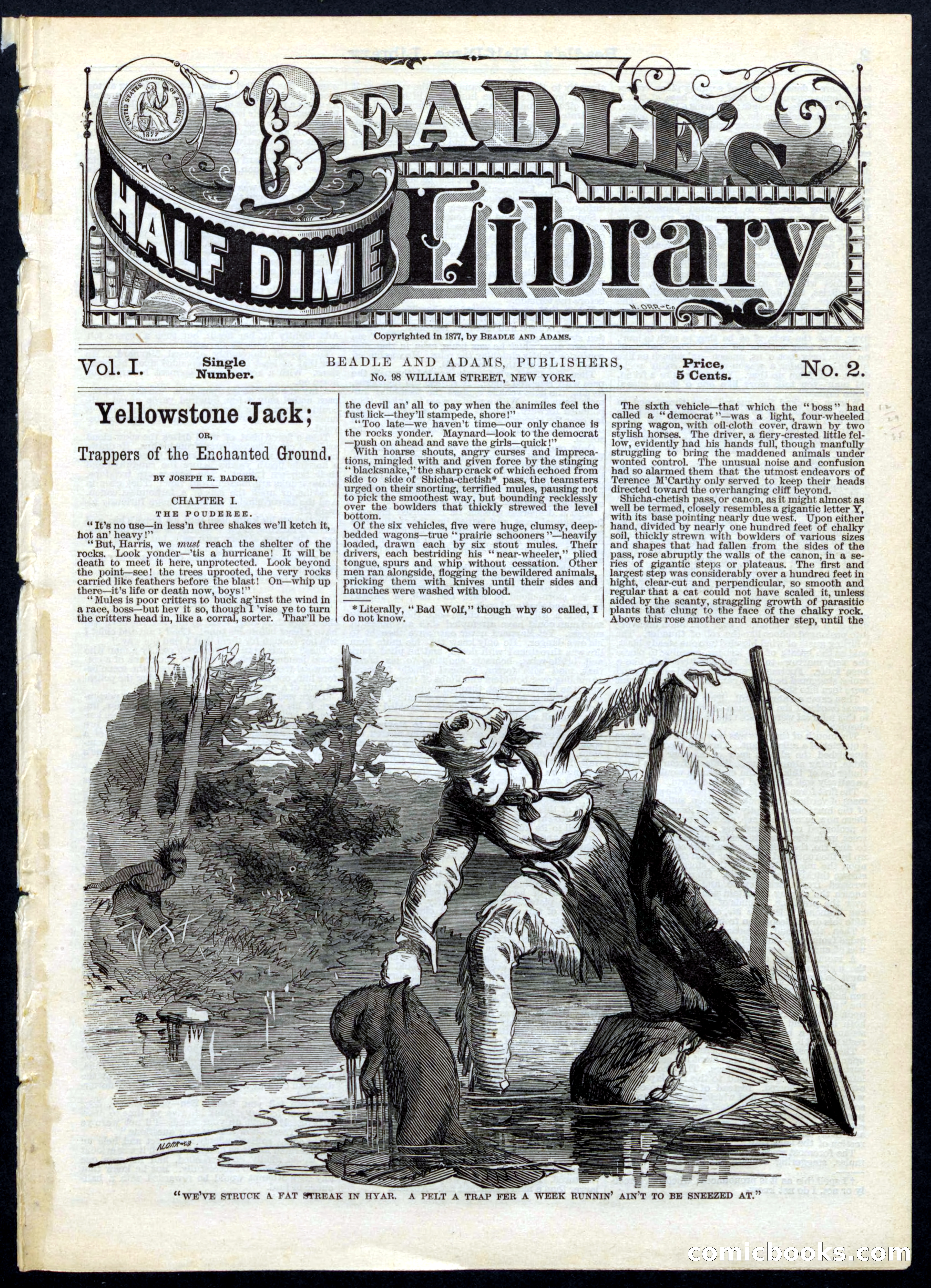 Beadle's Half Dime Library, Vol. 1, No. 2