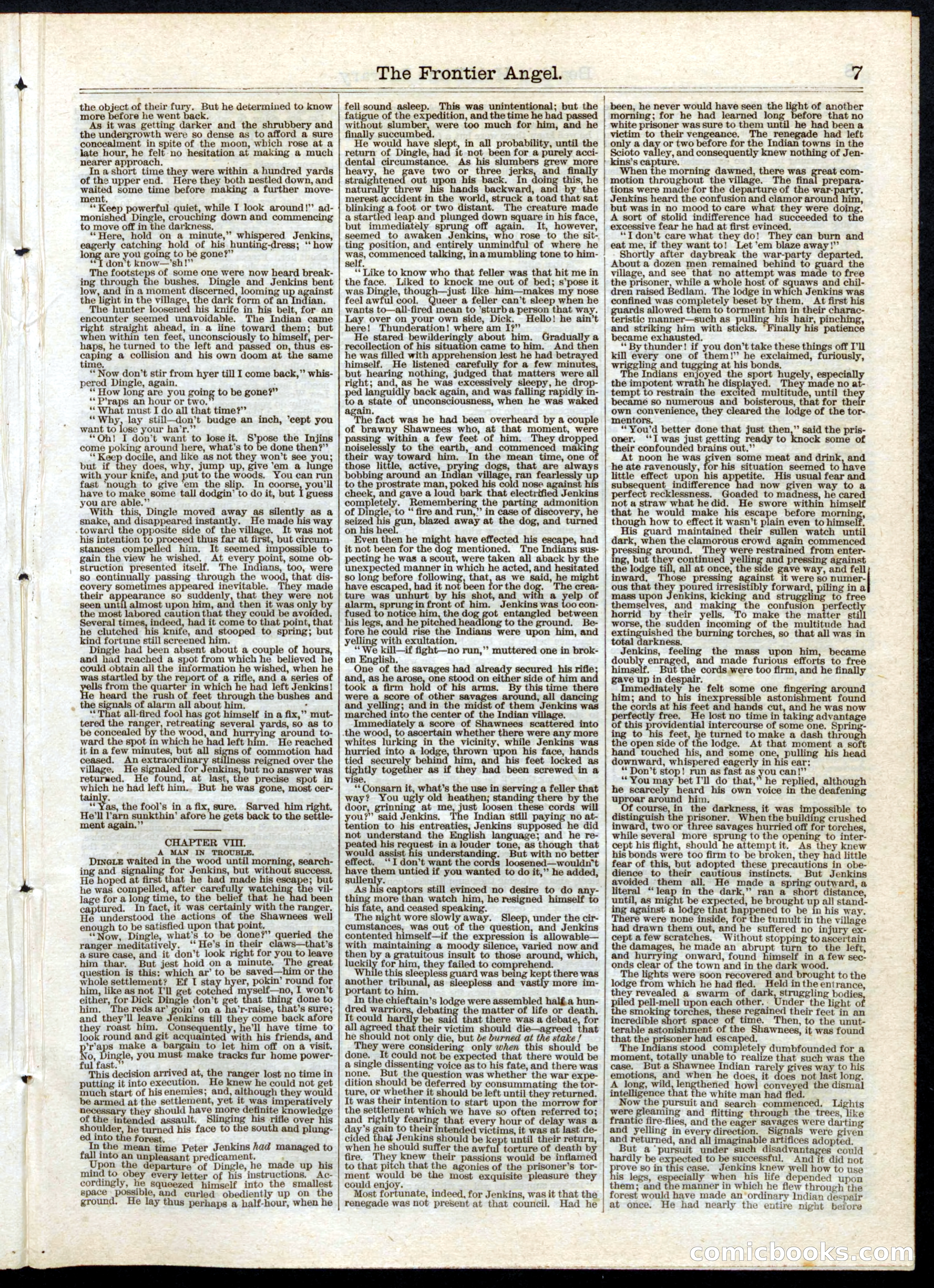 The Frontier Angel: A Romance of Kentucky Rangers' Life — page 7 of 16