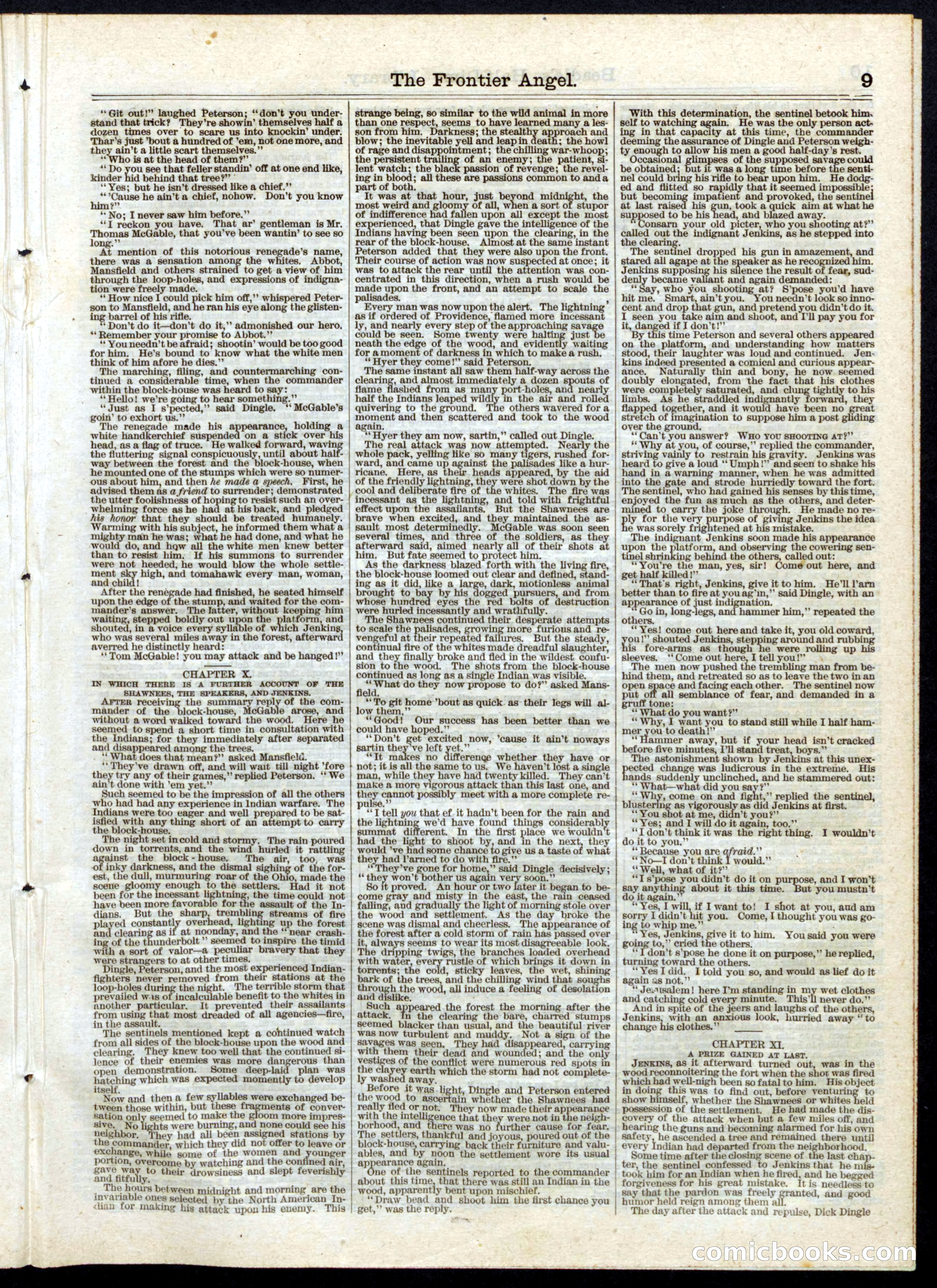 The Frontier Angel: A Romance of Kentucky Rangers' Life — page 9 of 16
