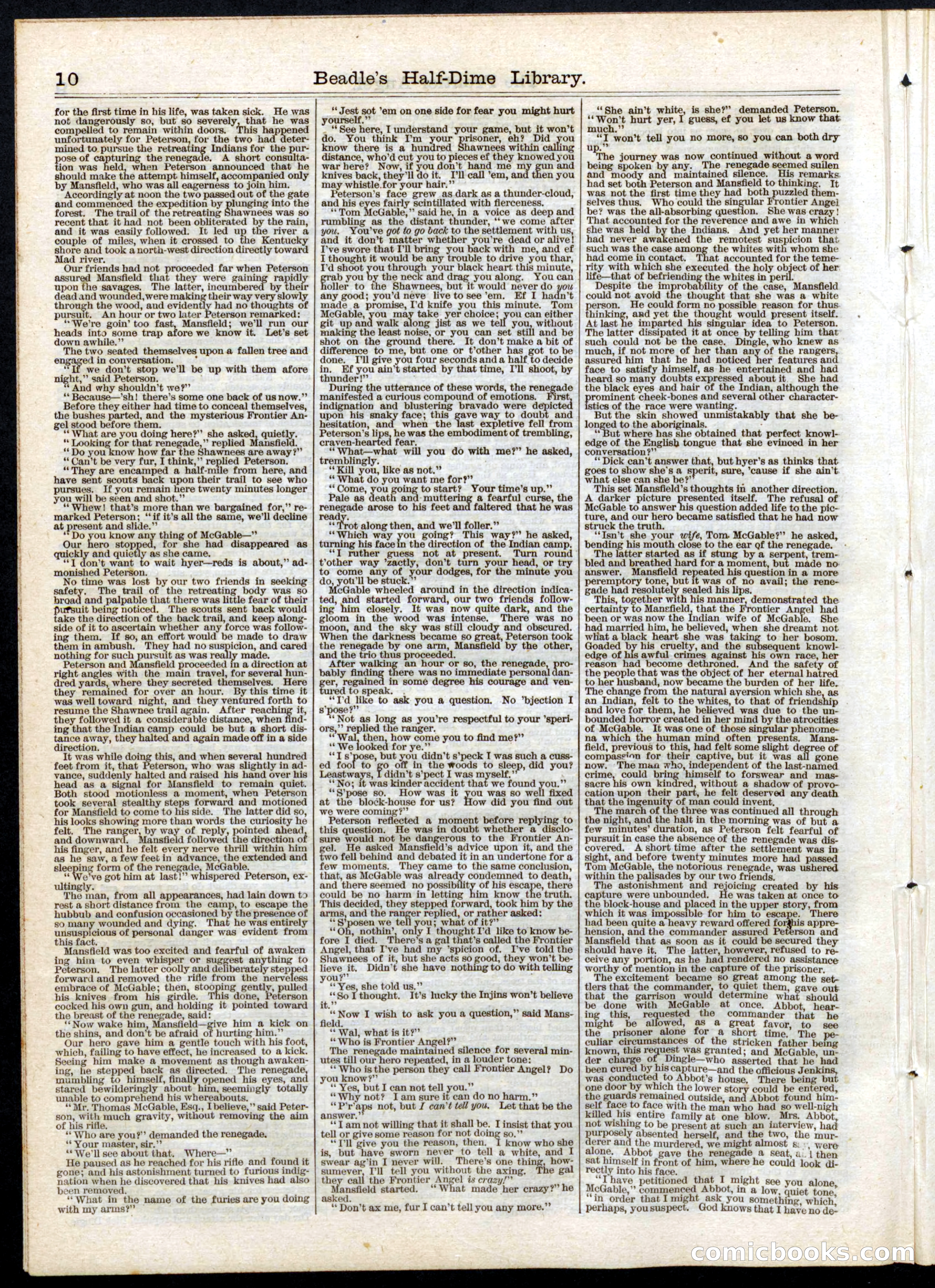 The Frontier Angel: A Romance of Kentucky Rangers' Life — page 10 of 16