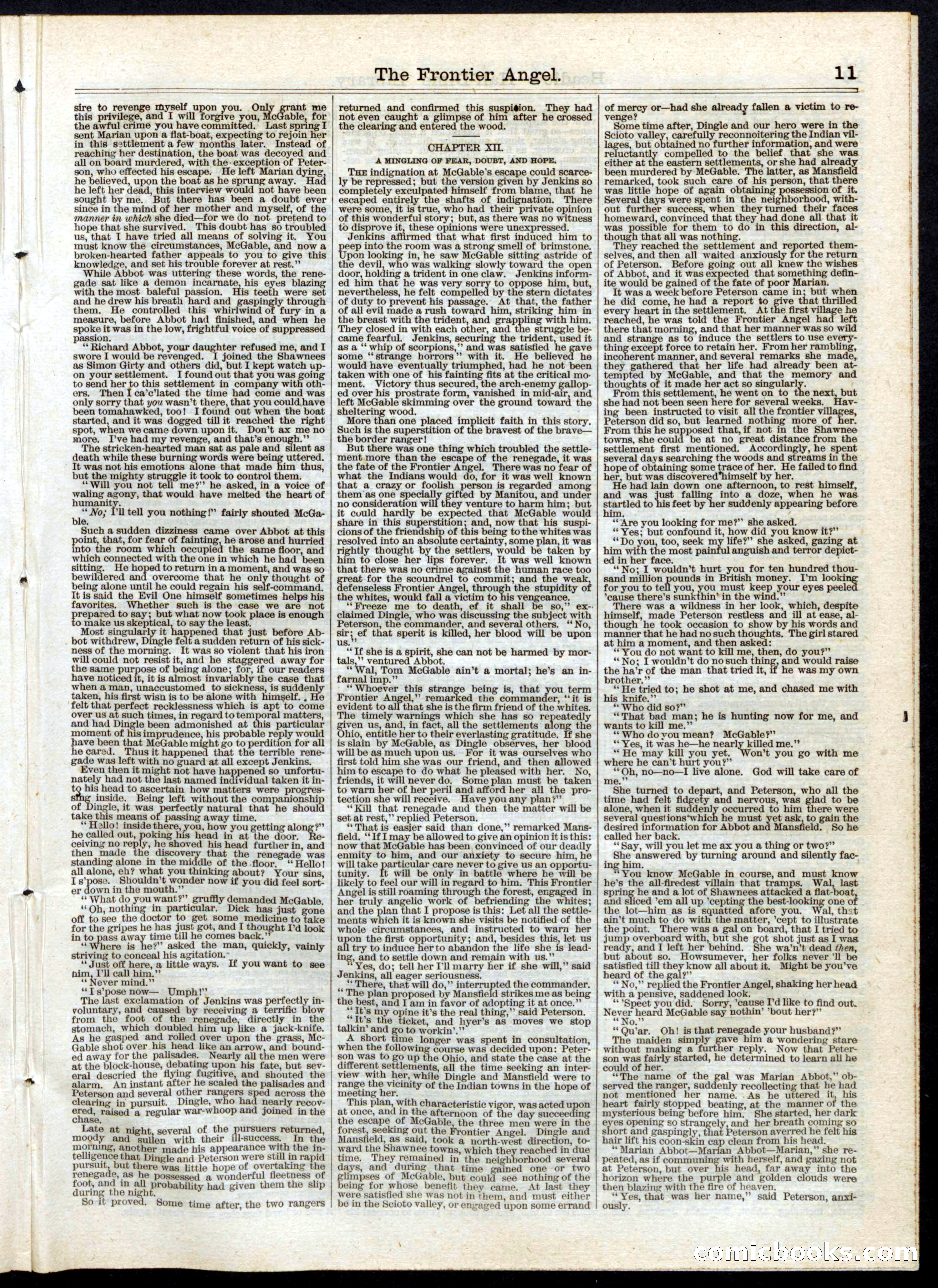 The Frontier Angel: A Romance of Kentucky Rangers' Life — page 11 of 16