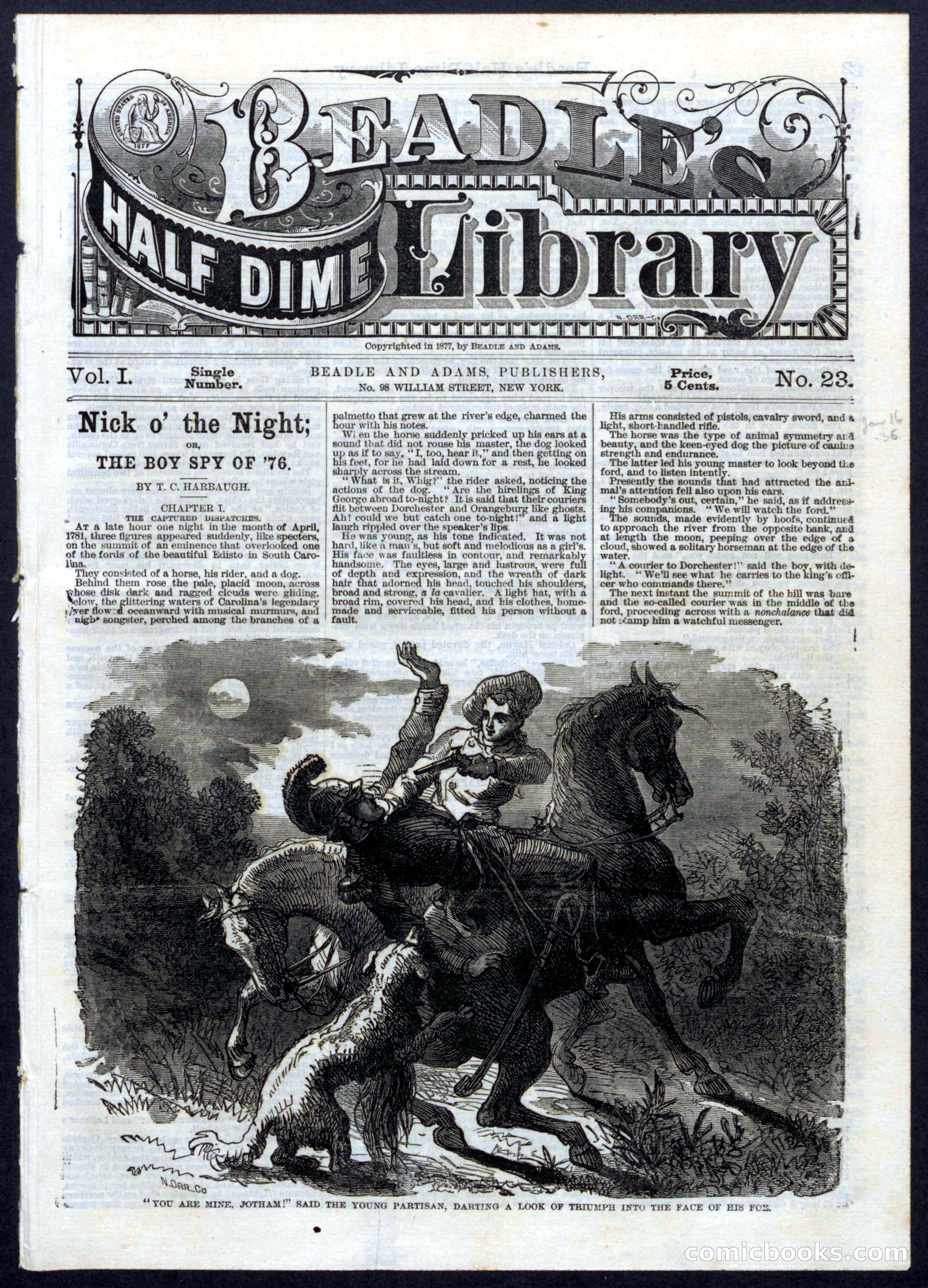 Beadle's Half Dime Library, No. 23