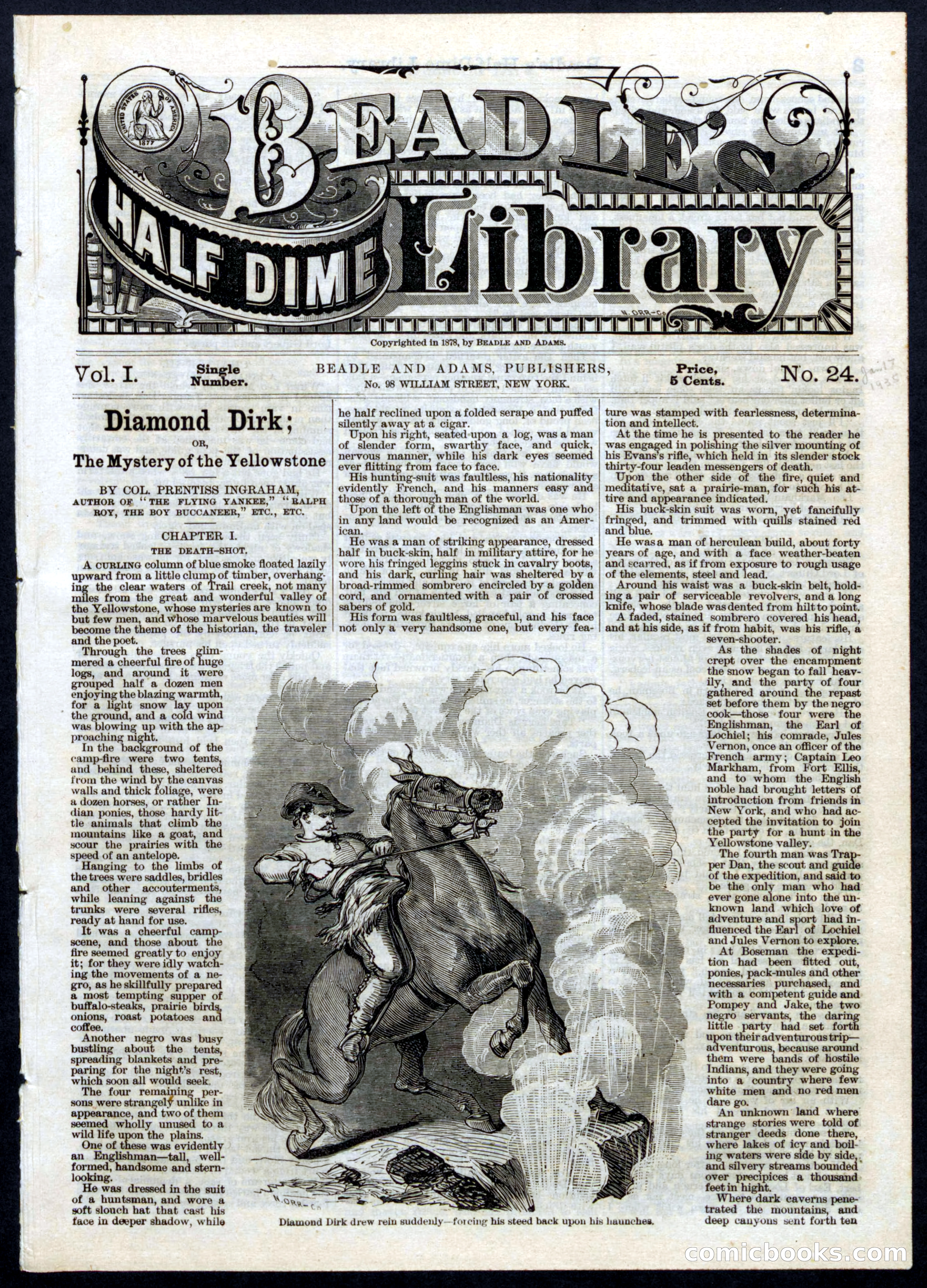 Beadle's Half Dime Library No. 24