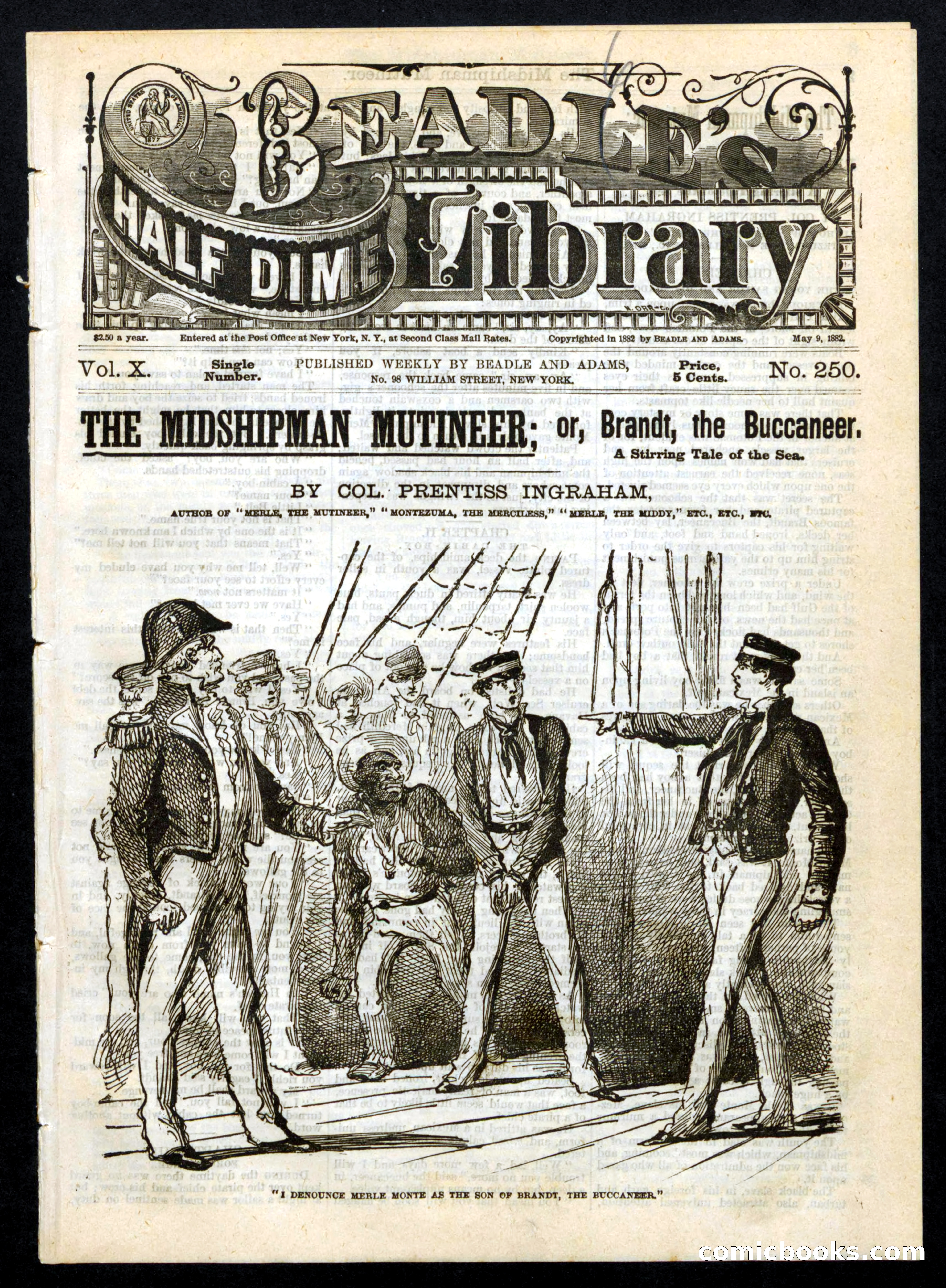 The Midshipman Mutineer; or, Brandt, the Buccaneer