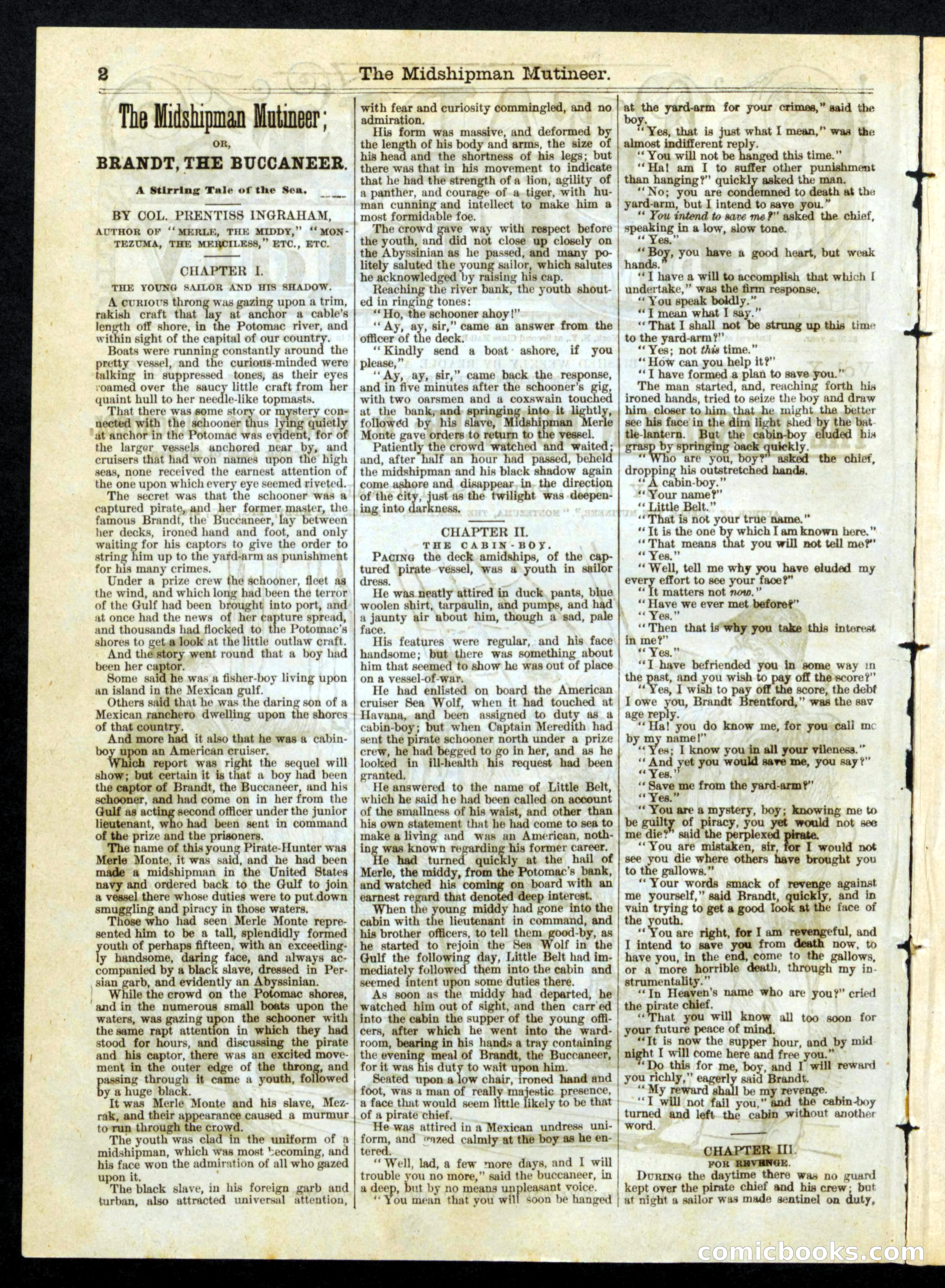 The Midshipman Mutineer; or, Brandt, the Buccaneer — page 2 of 16
