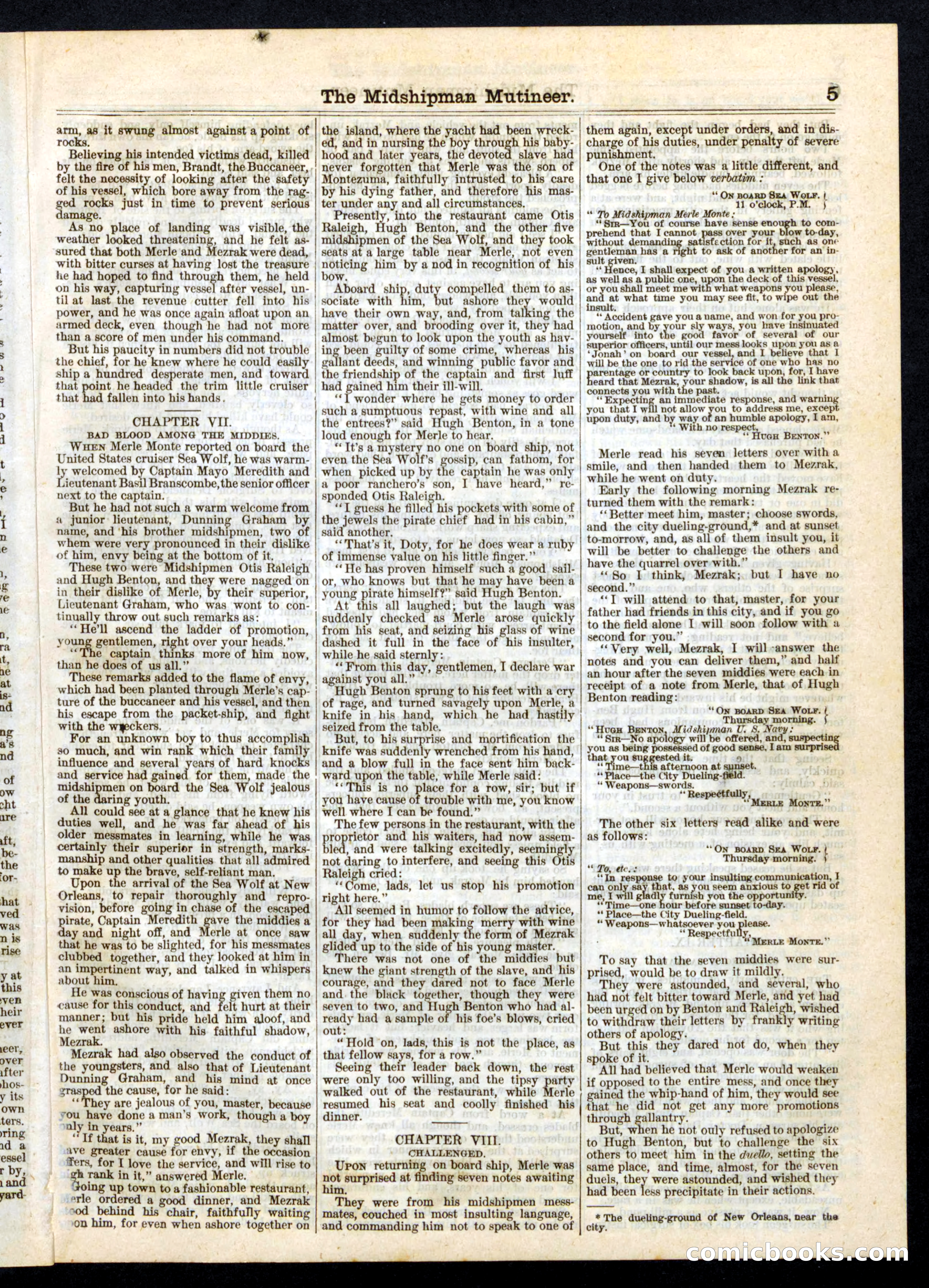 The Midshipman Mutineer; or, Brandt, the Buccaneer — page 5 of 16