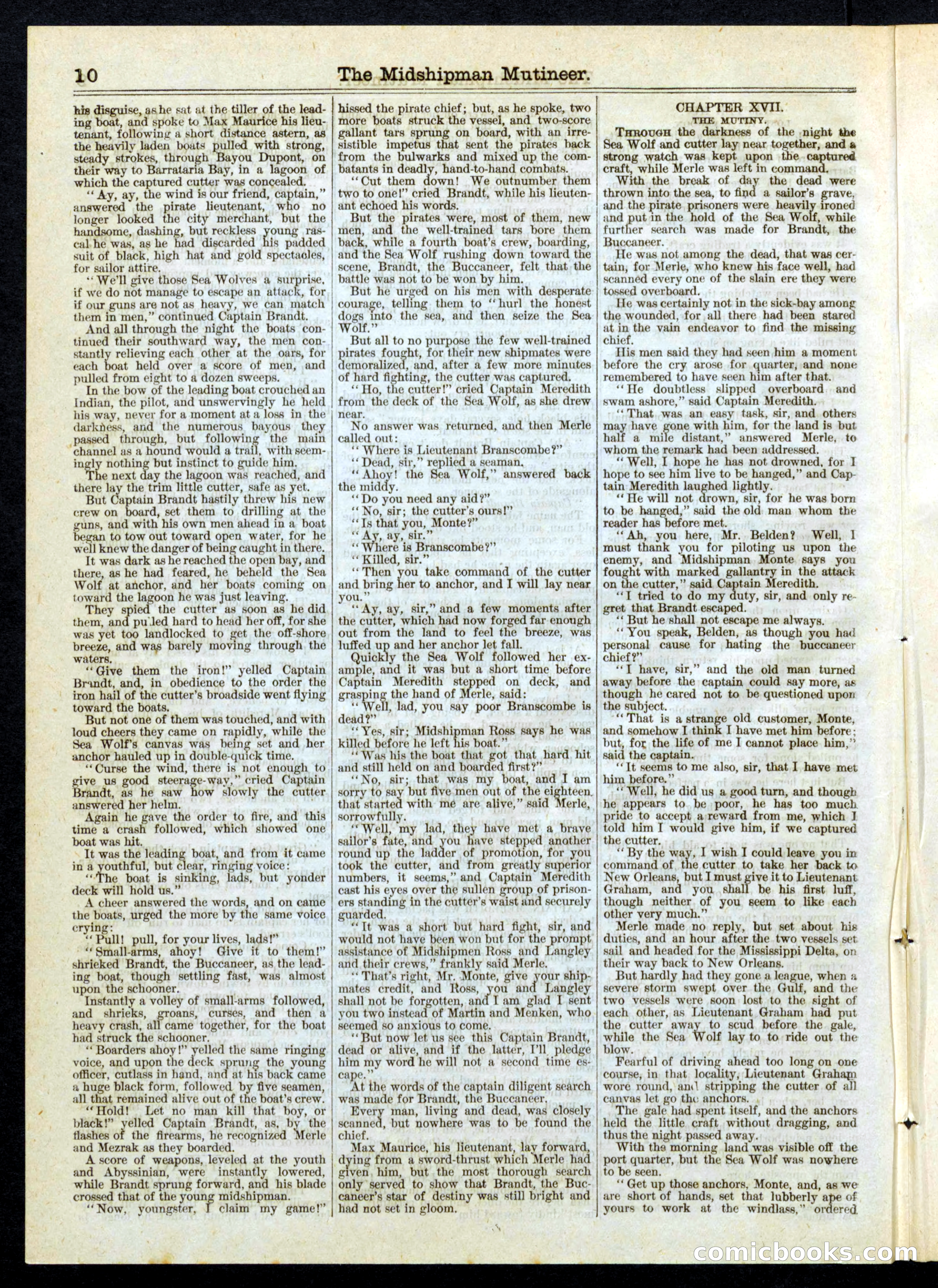 The Midshipman Mutineer; or, Brandt, the Buccaneer — page 10 of 16