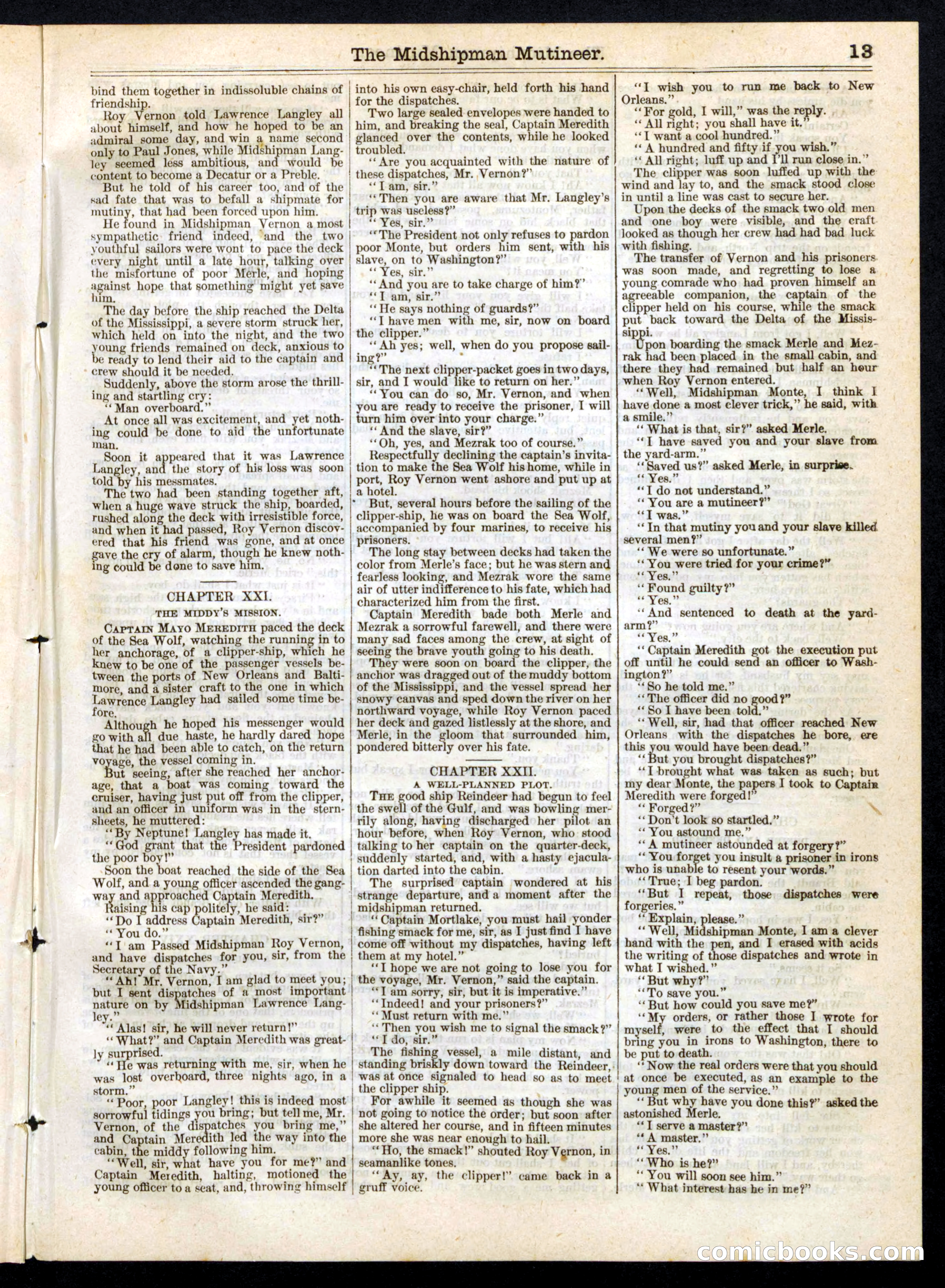 The Midshipman Mutineer; or, Brandt, the Buccaneer — page 13 of 16