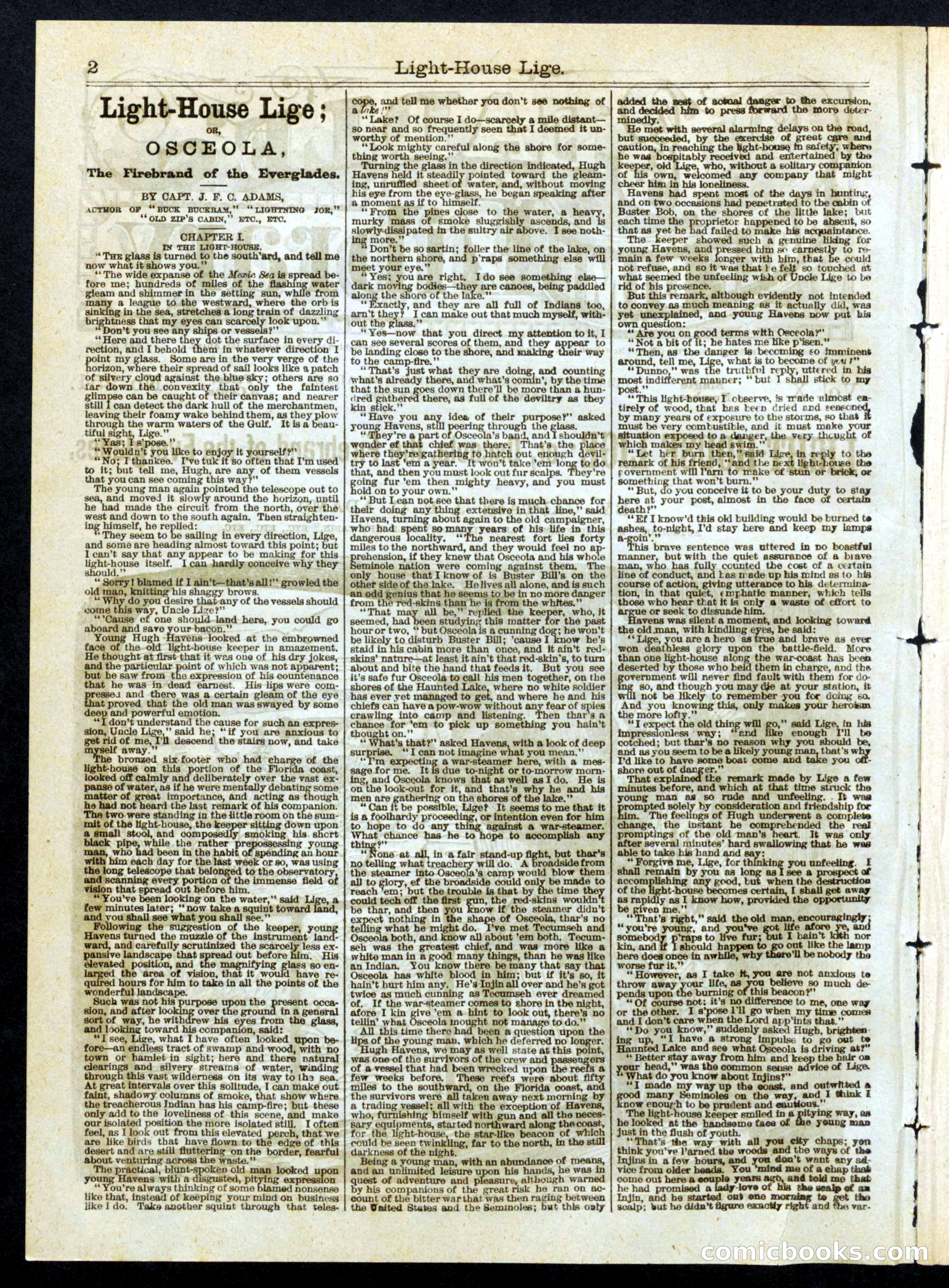 Light-House Lice; or, Osceola, the Firebrand of the Everglades — page 2 of 16