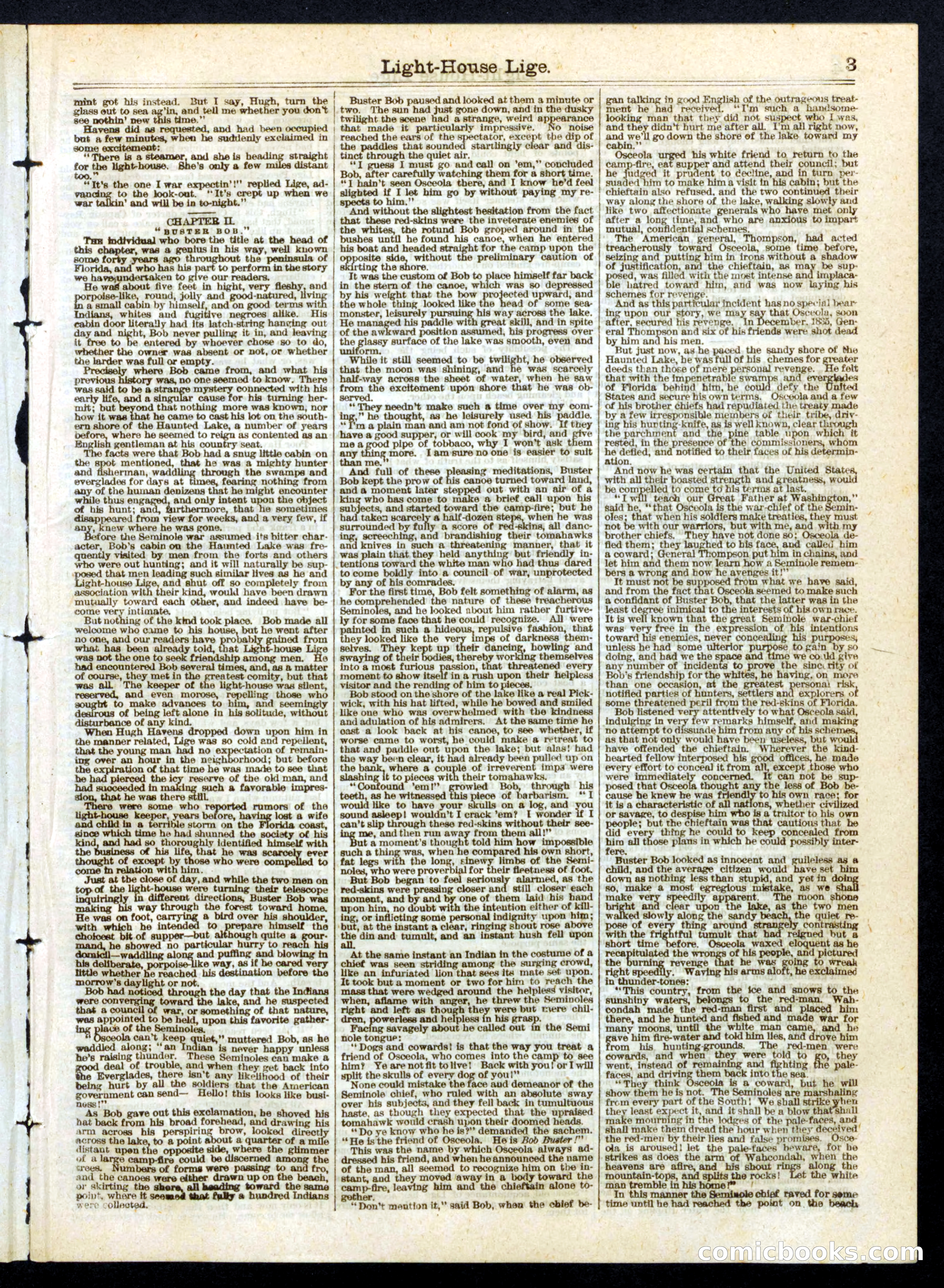 Light-House Lice; or, Osceola, the Firebrand of the Everglades — page 3 of 16