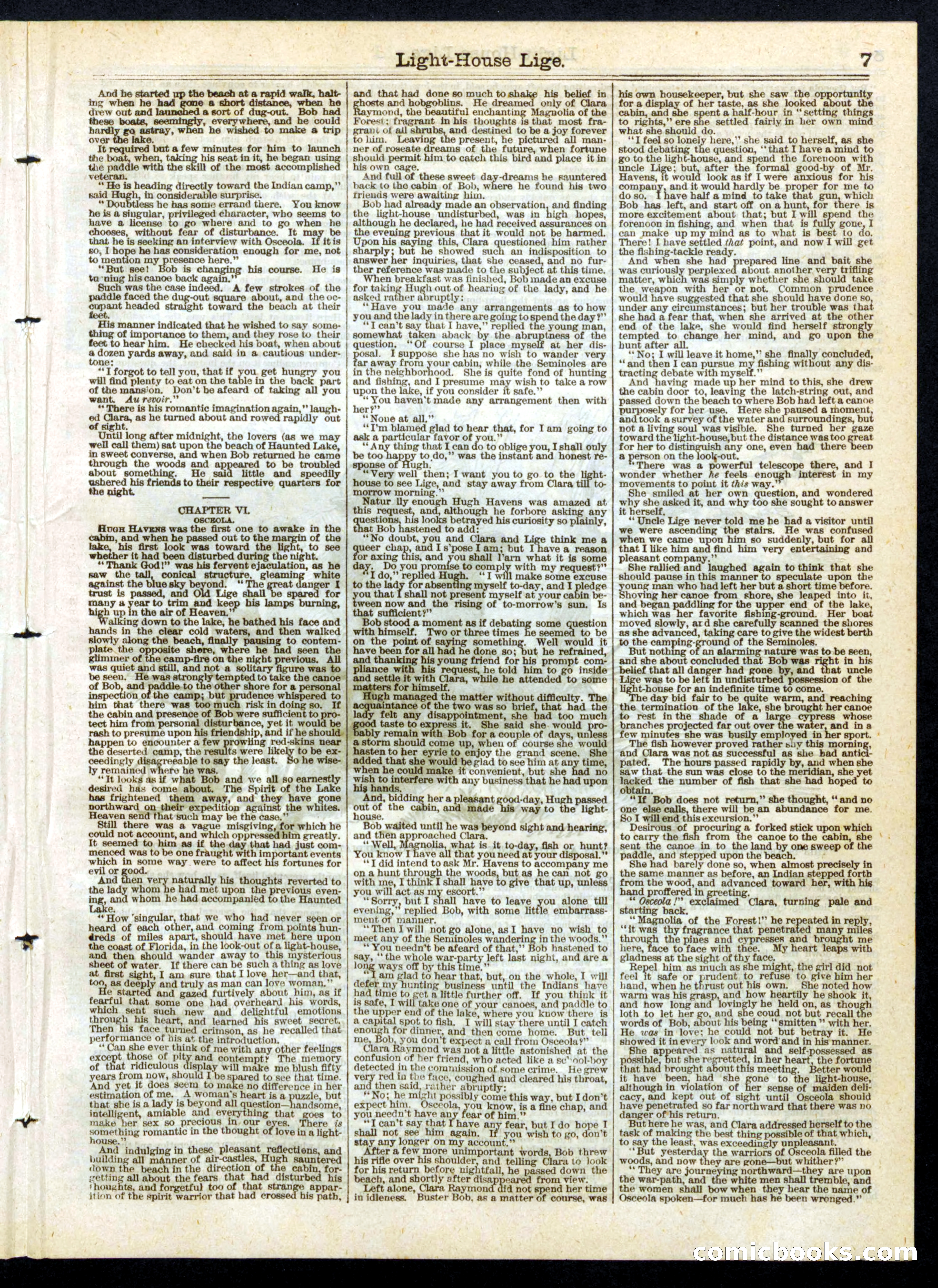 Light-House Lice; or, Osceola, the Firebrand of the Everglades — page 7 of 16