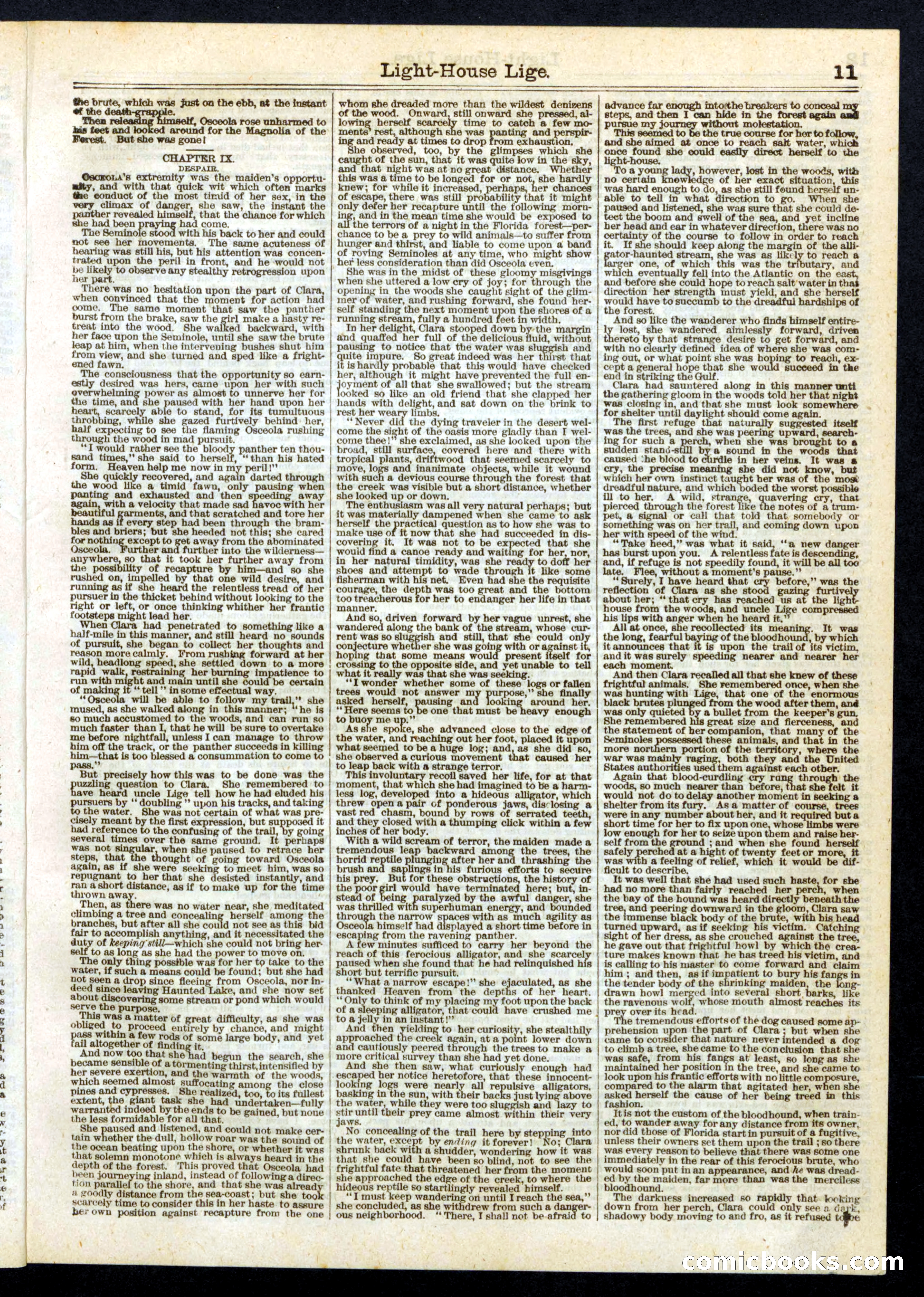Light-House Lice; or, Osceola, the Firebrand of the Everglades — page 11 of 16