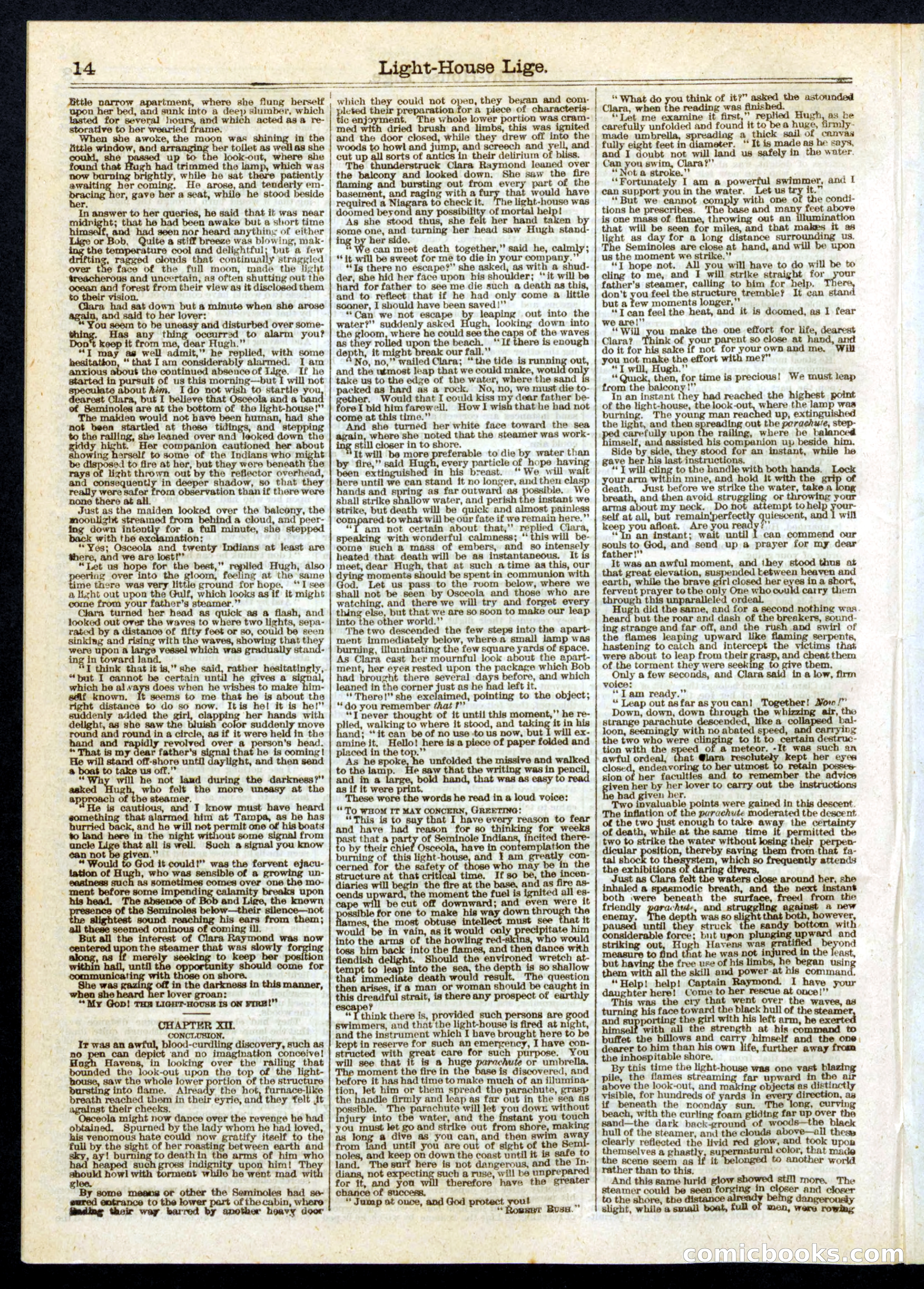 Light-House Lice; or, Osceola, the Firebrand of the Everglades — page 14 of 16