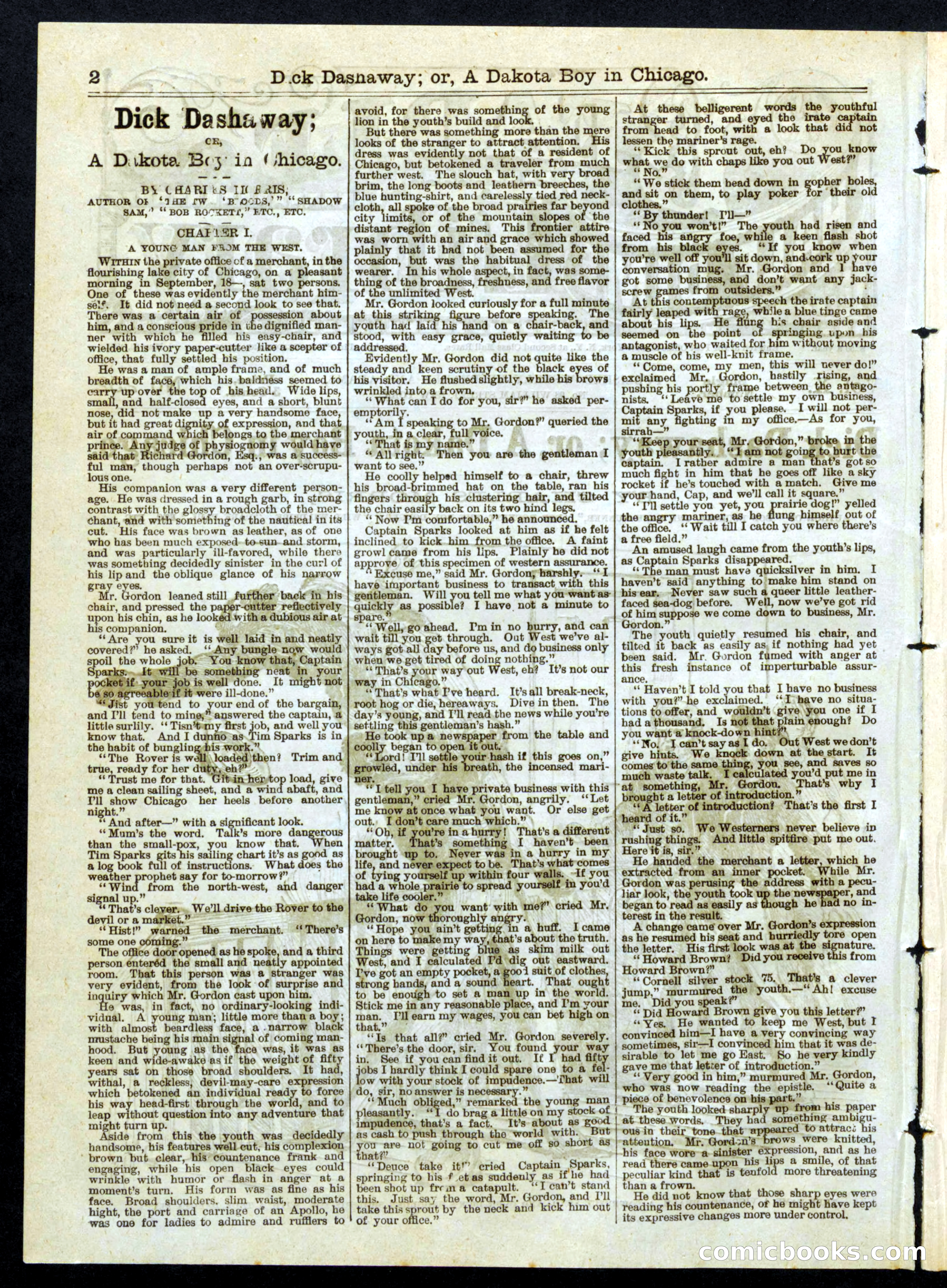 Dick Dashaway; or, A Dakota Boy in Chicago — page 2 of 16