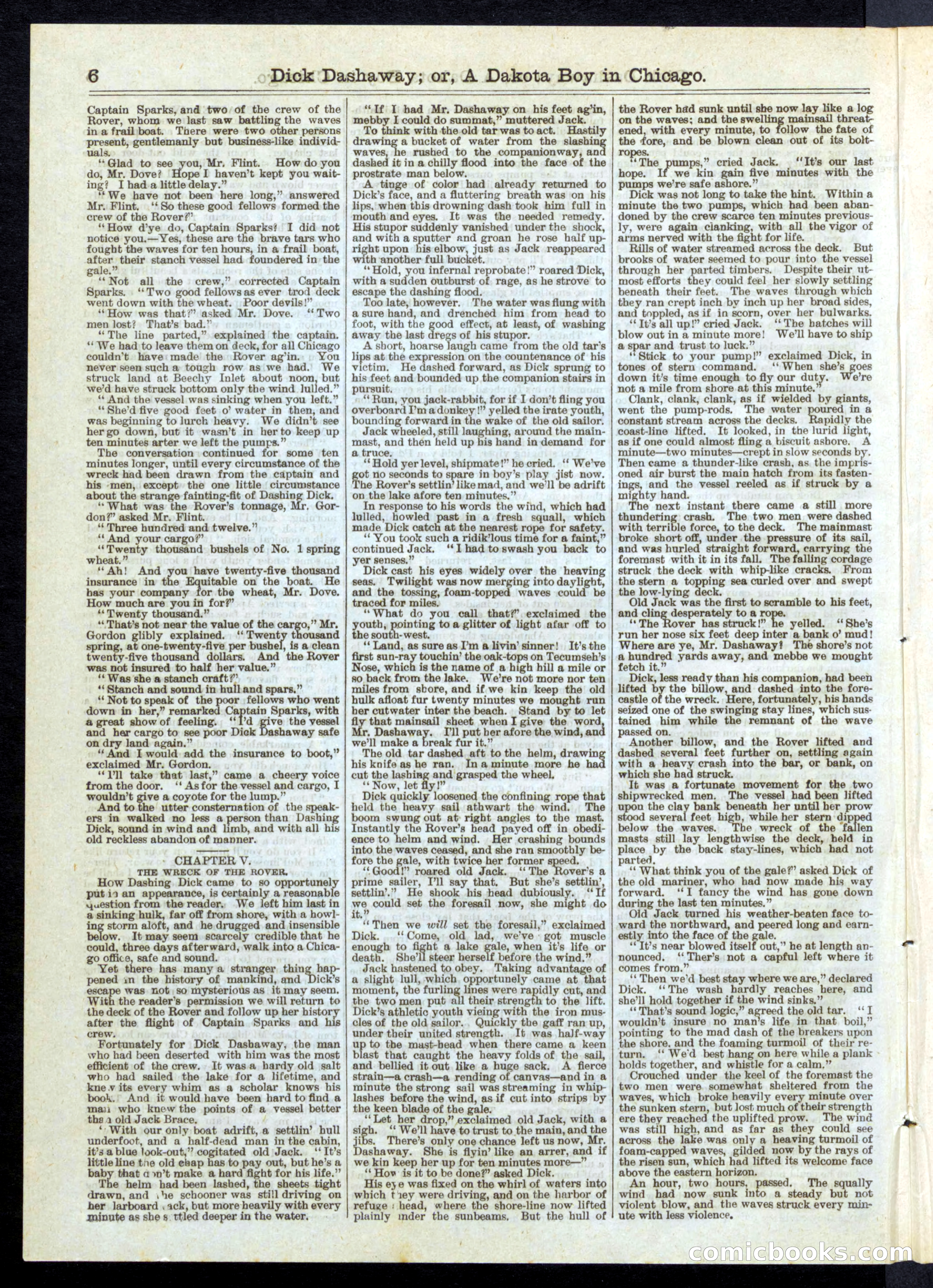 Dick Dashaway; or, A Dakota Boy in Chicago — page 6 of 16