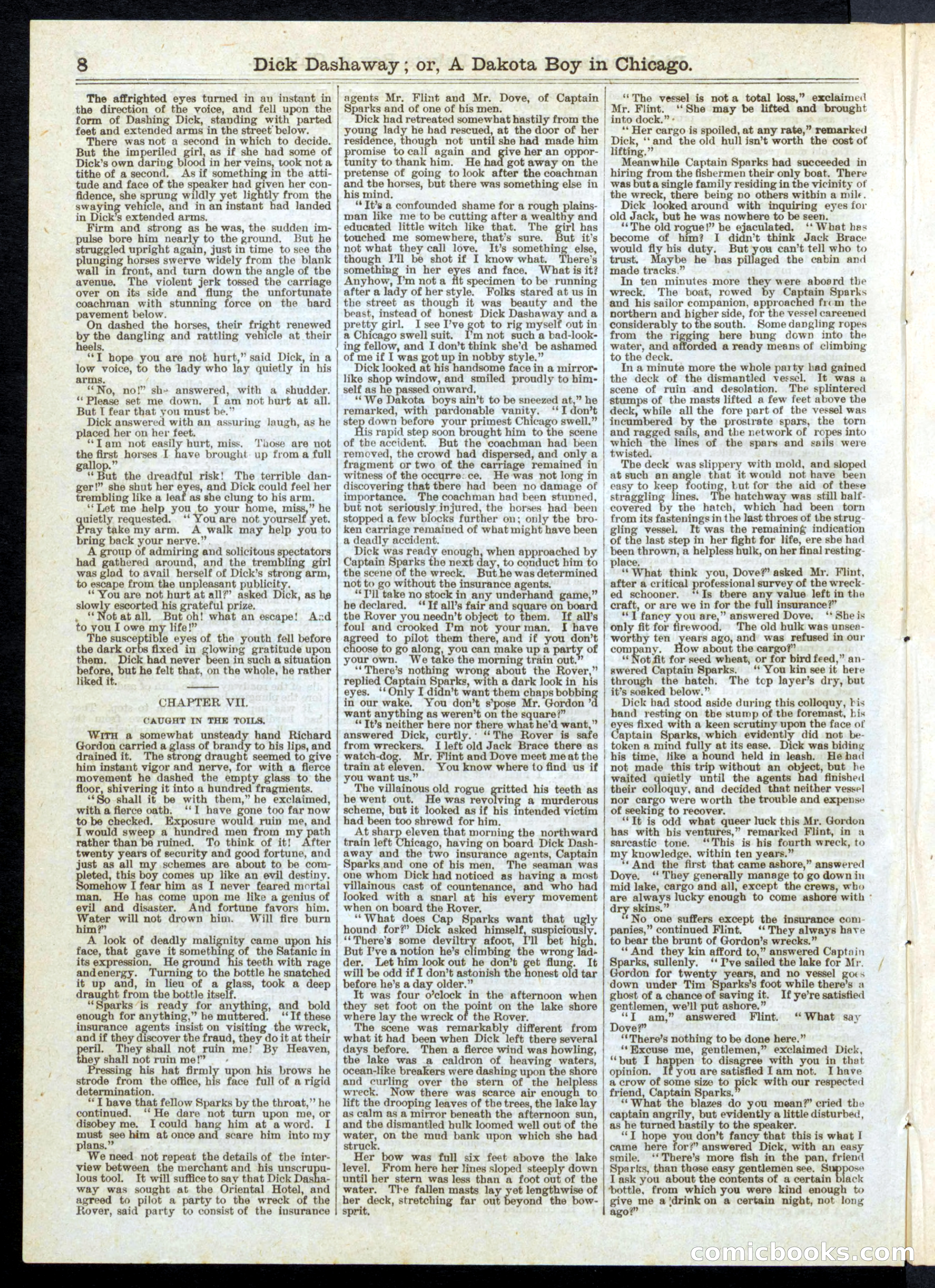 Dick Dashaway; or, A Dakota Boy in Chicago — page 8 of 16