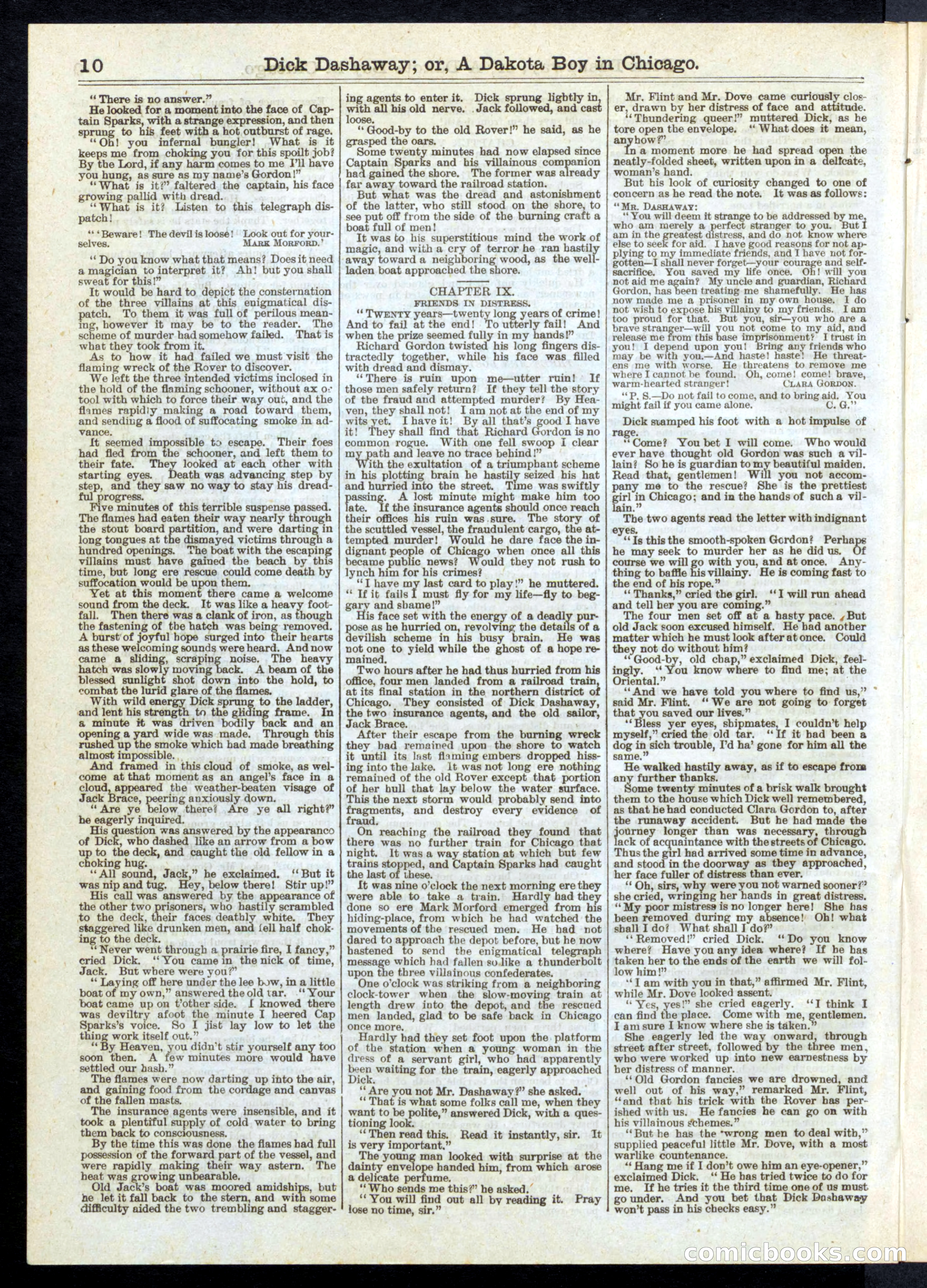 Dick Dashaway; or, A Dakota Boy in Chicago — page 10 of 16