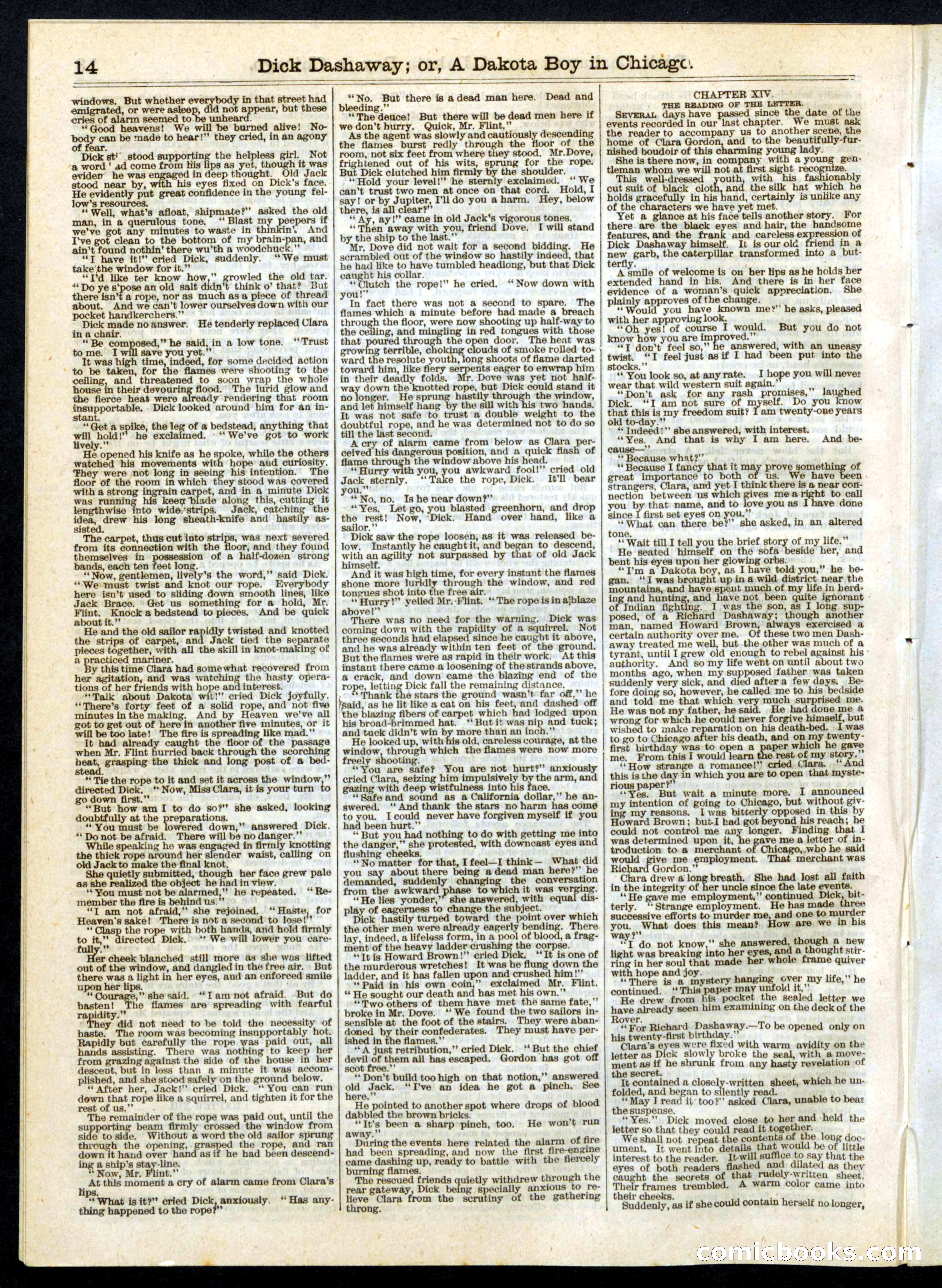 Dick Dashaway; or, A Dakota Boy in Chicago — page 14 of 16