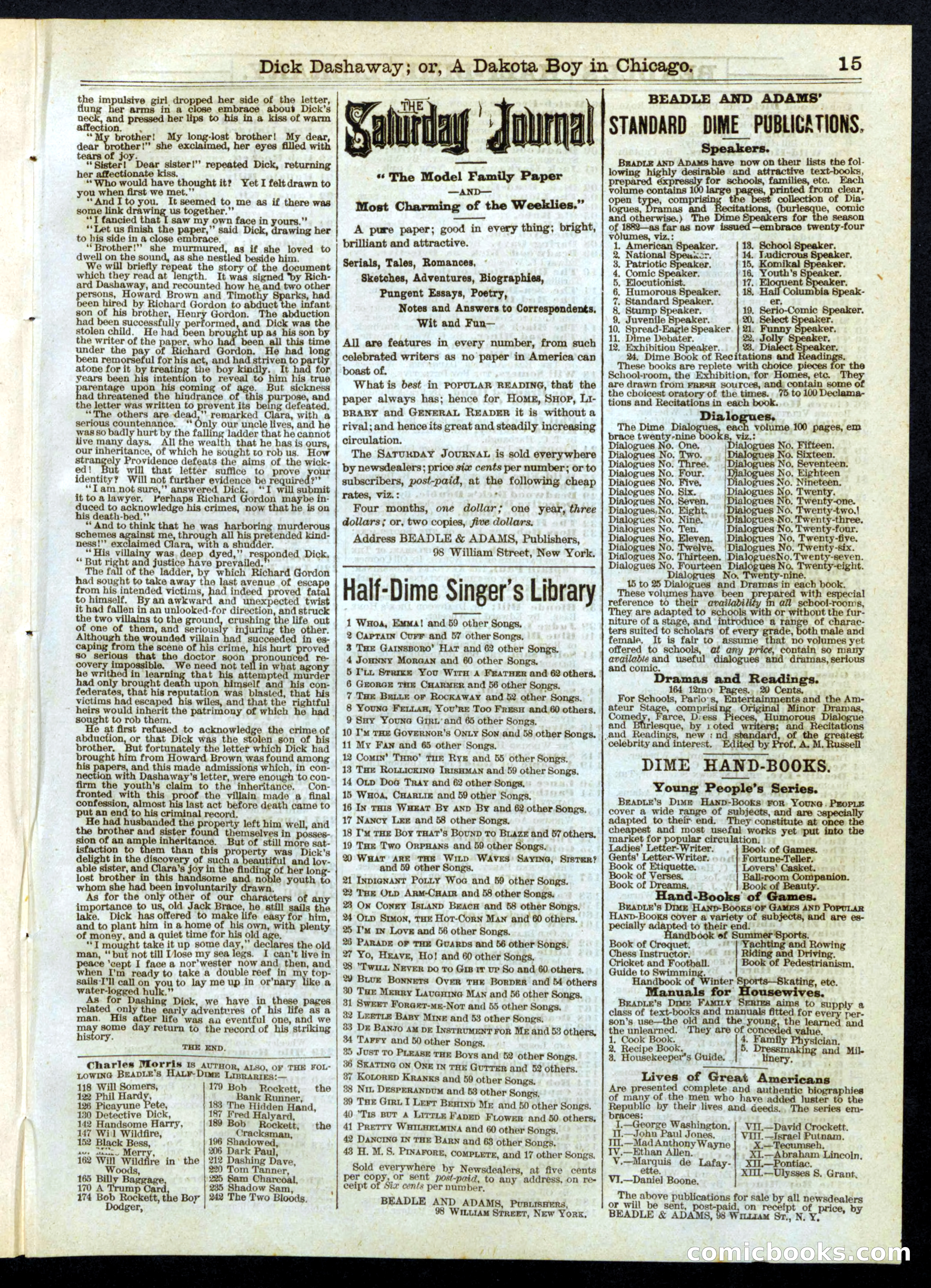 Dick Dashaway; or, A Dakota Boy in Chicago — page 15 of 16