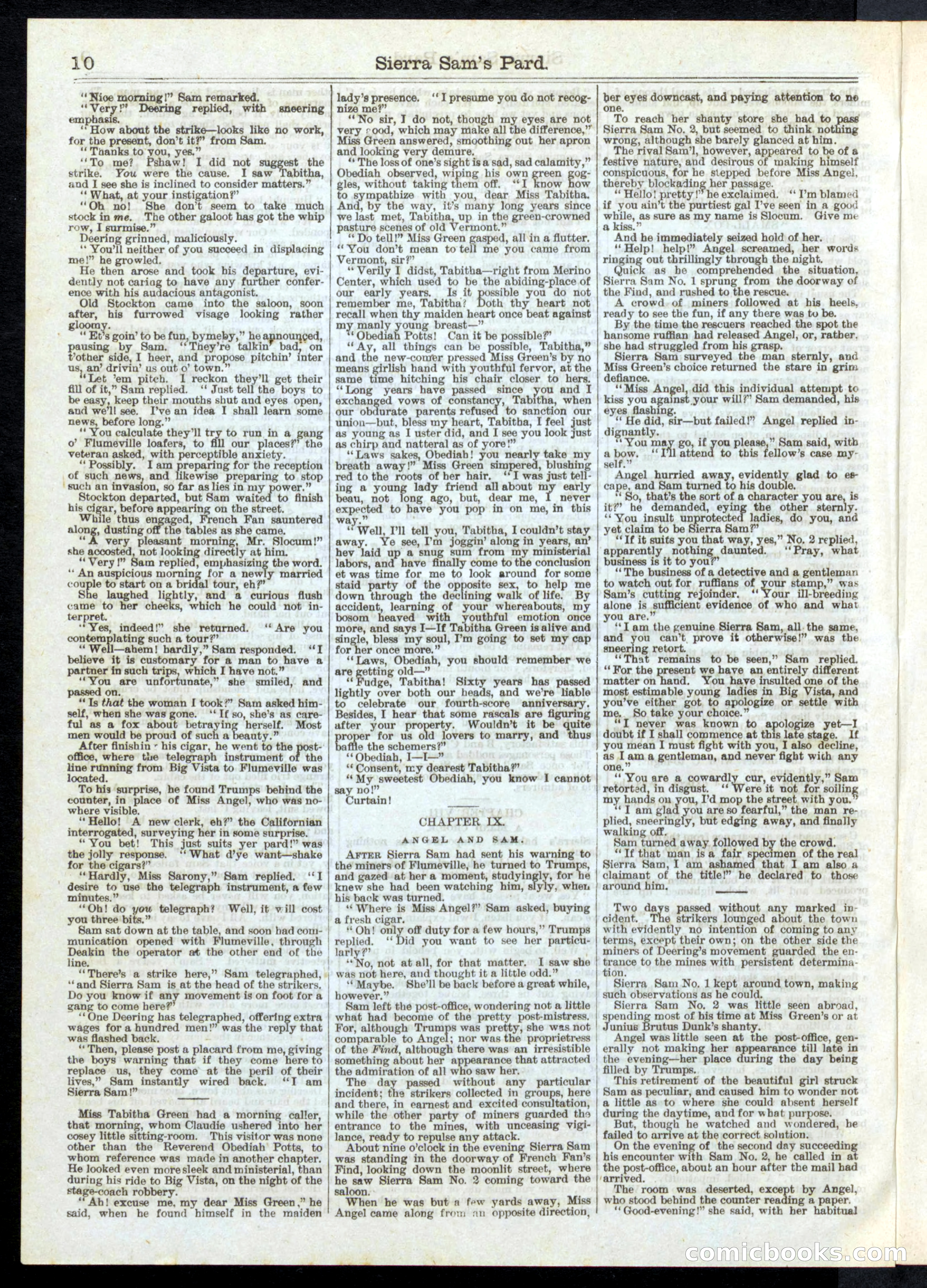 Sierra Sam's Pard; or, The Angel of Big Vista — page 10 of 16