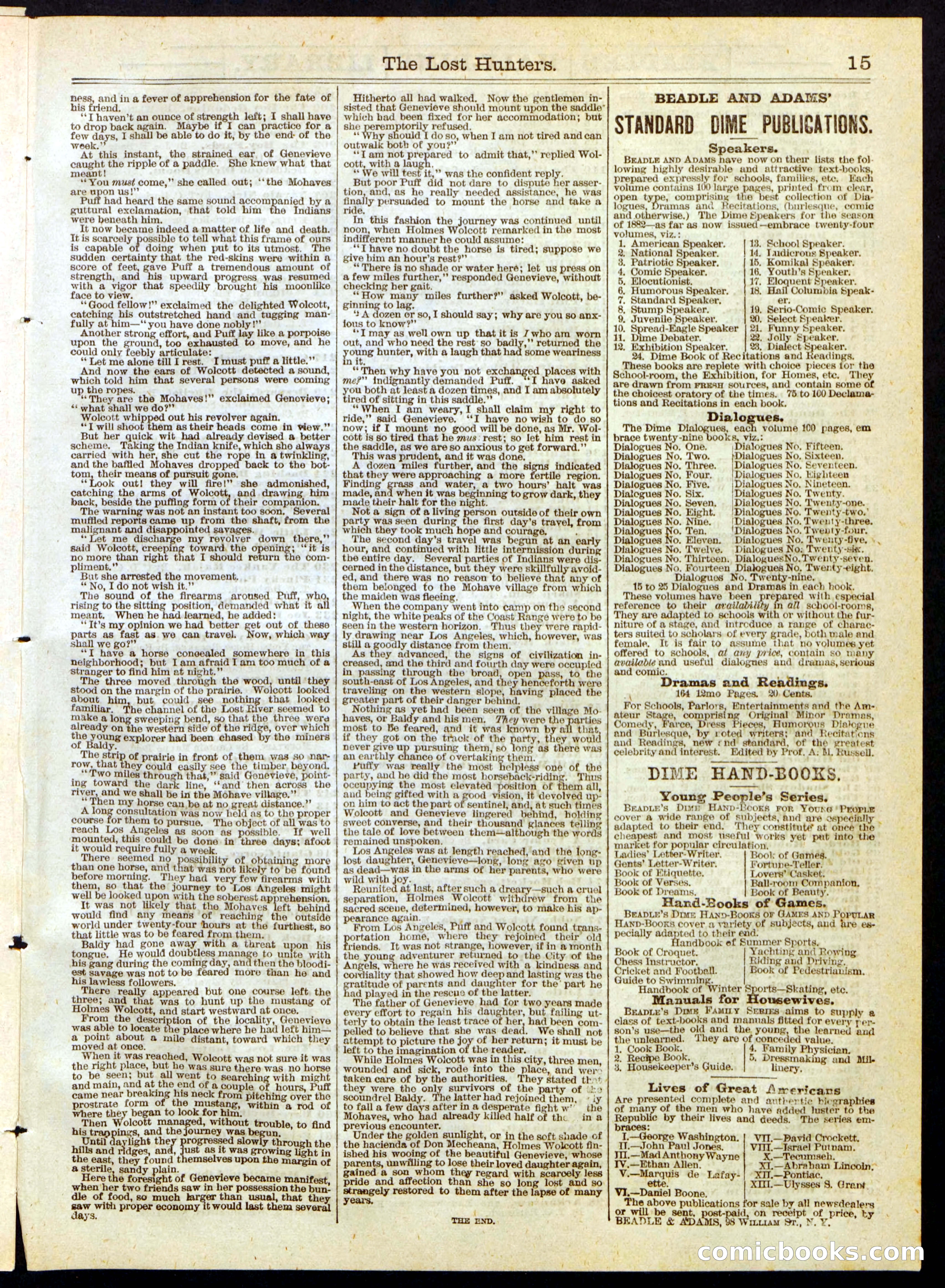 The Lost Hunters; or, The Underground Camp — page 15 of 16