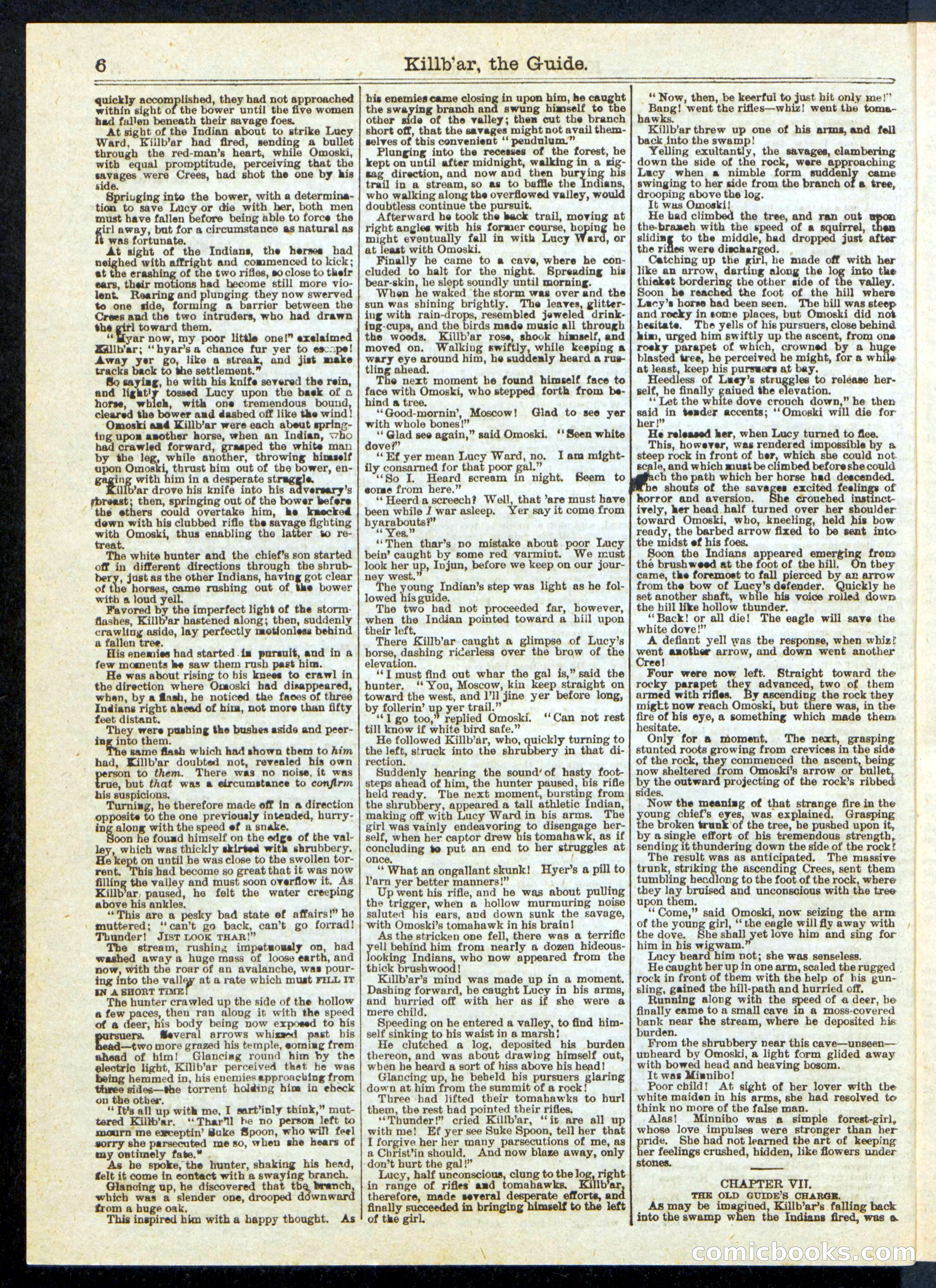 Killbar, the Guide; or, Davy Crockett's Crooked Trail — page 6 of 16