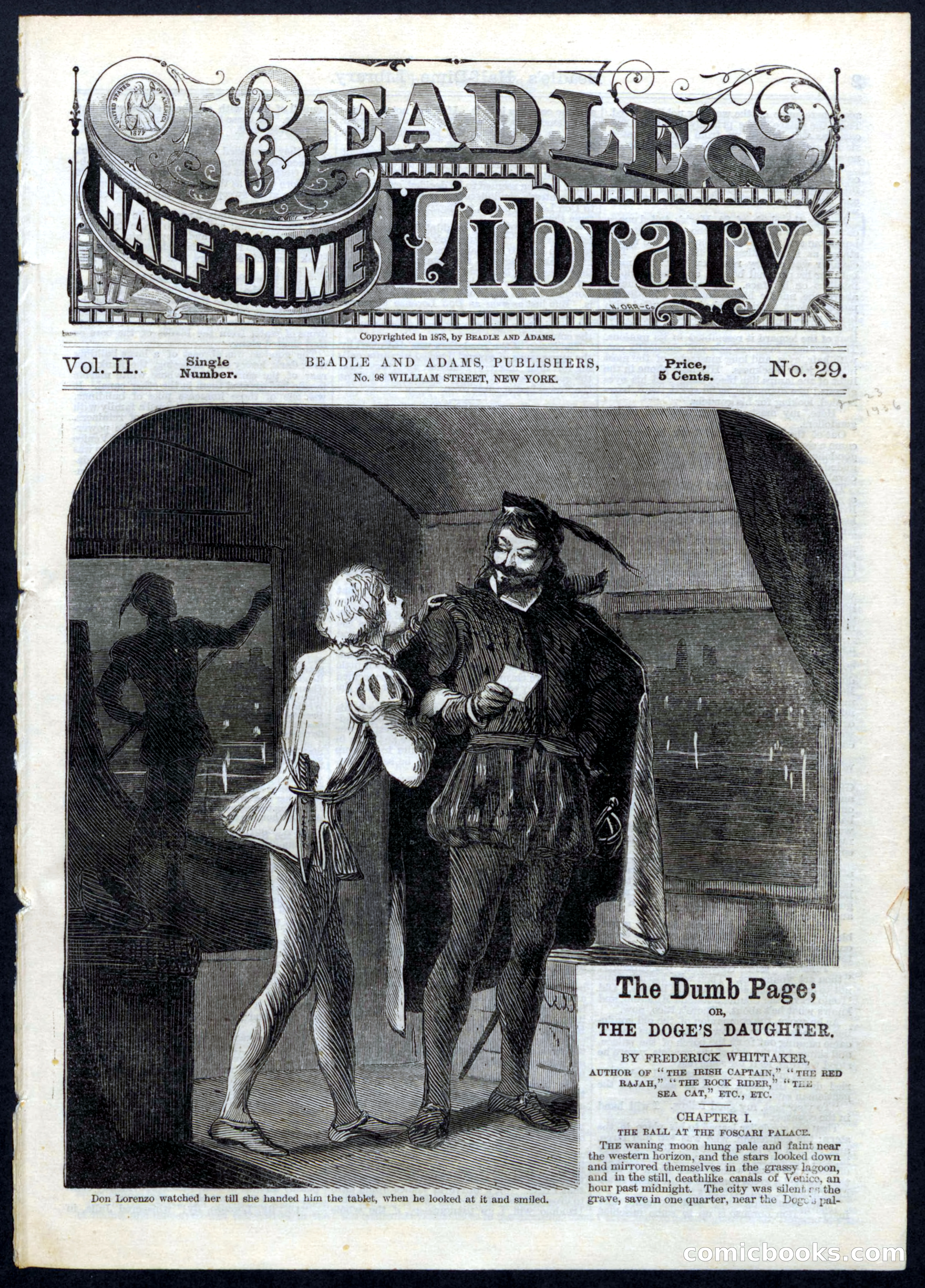 Beadle's Half Dime Library, No. 29