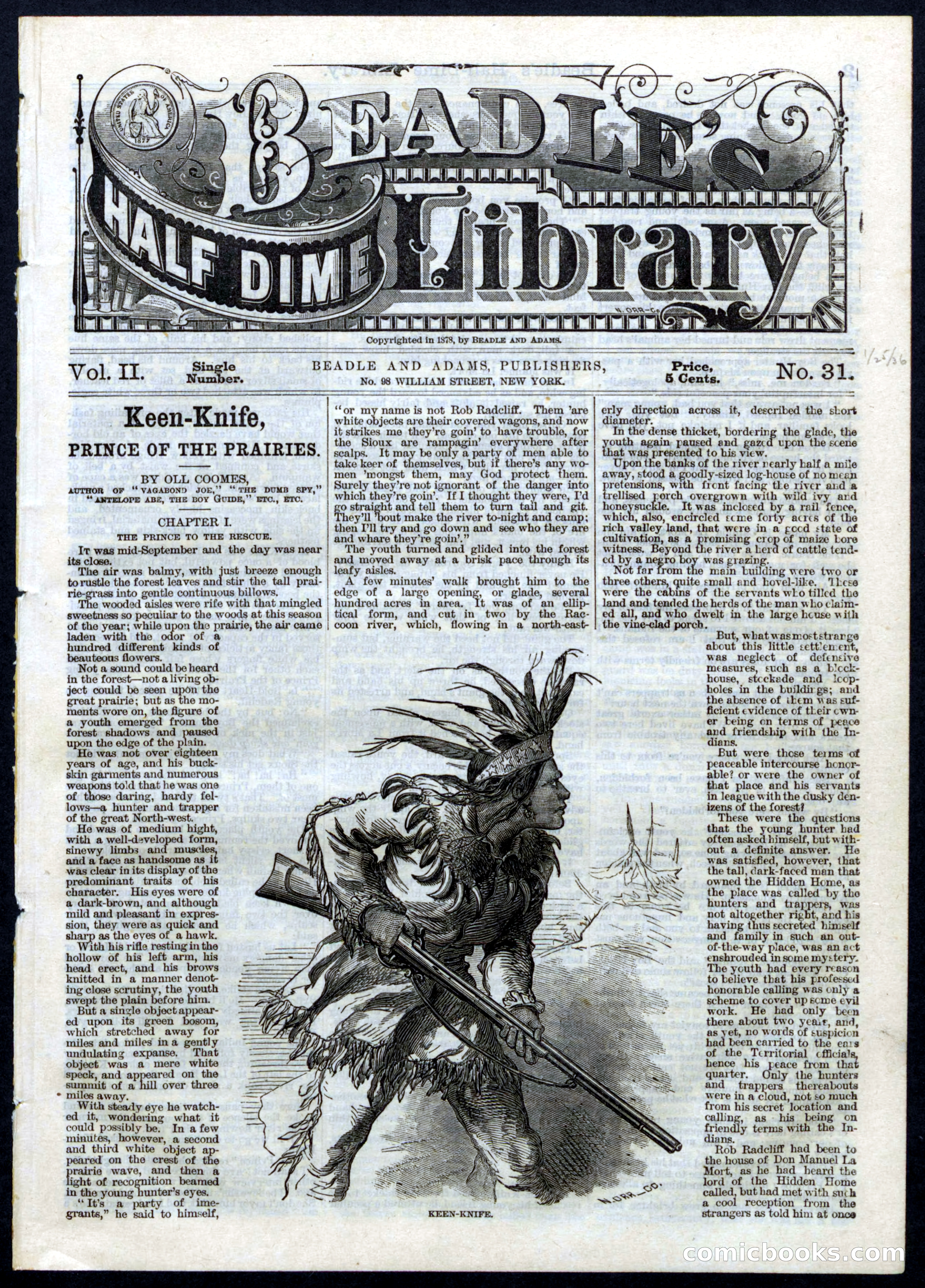 Beadle's Half Dime Library No. 31