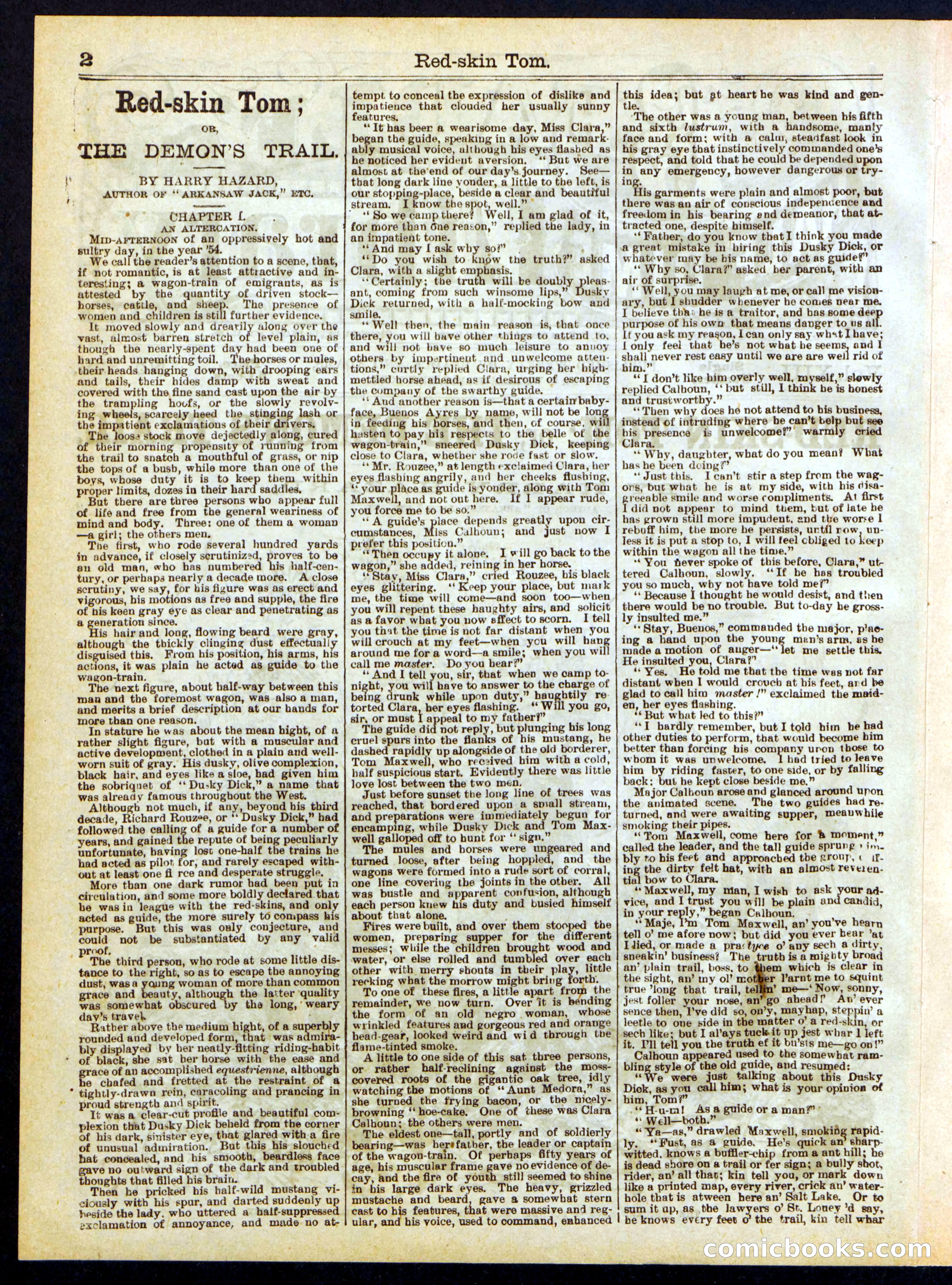 Red-Skin Tom; or, The Demon's Trail — page 2 of 16