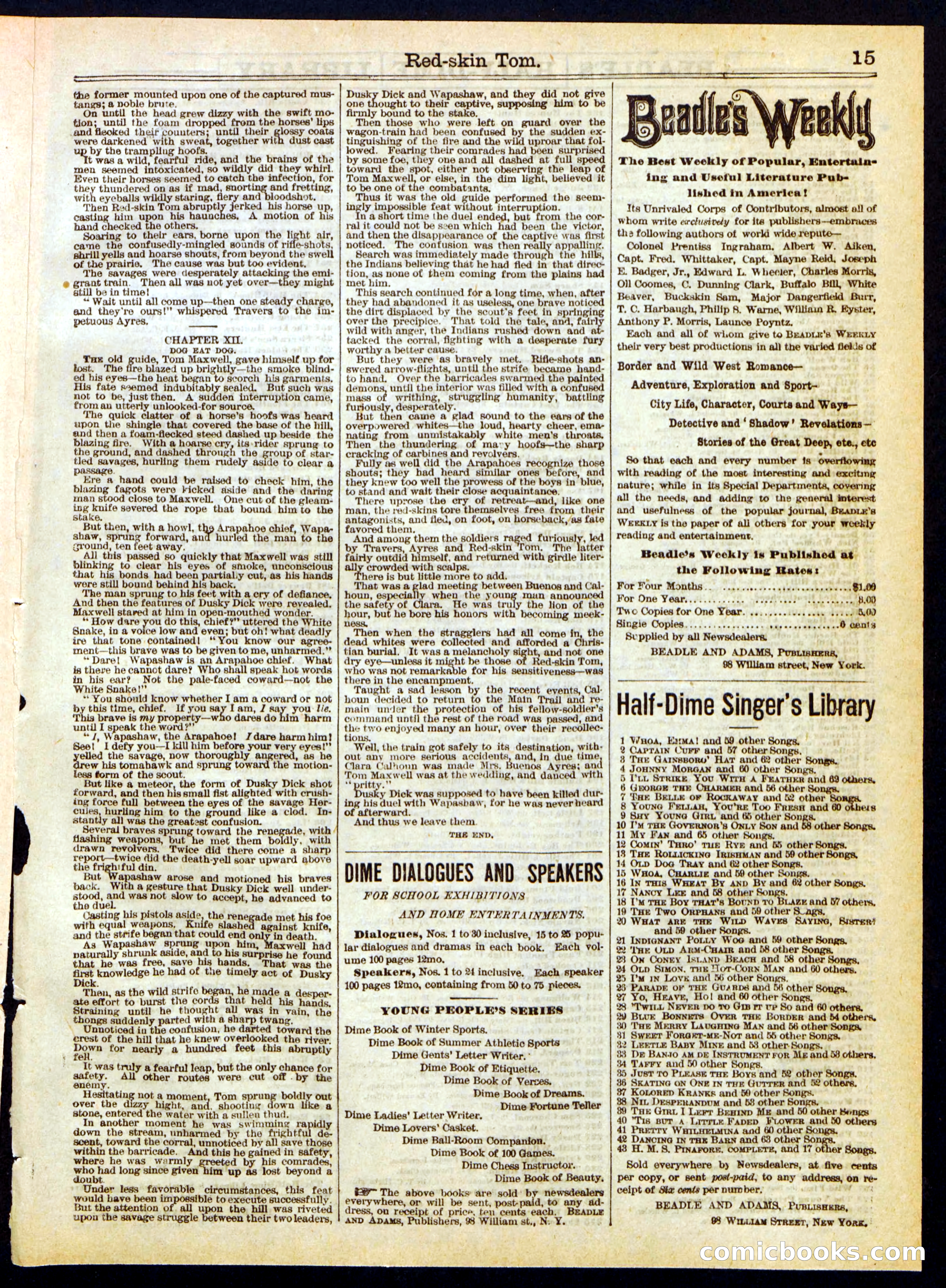 Red-Skin Tom; or, The Demon's Trail — page 15 of 16