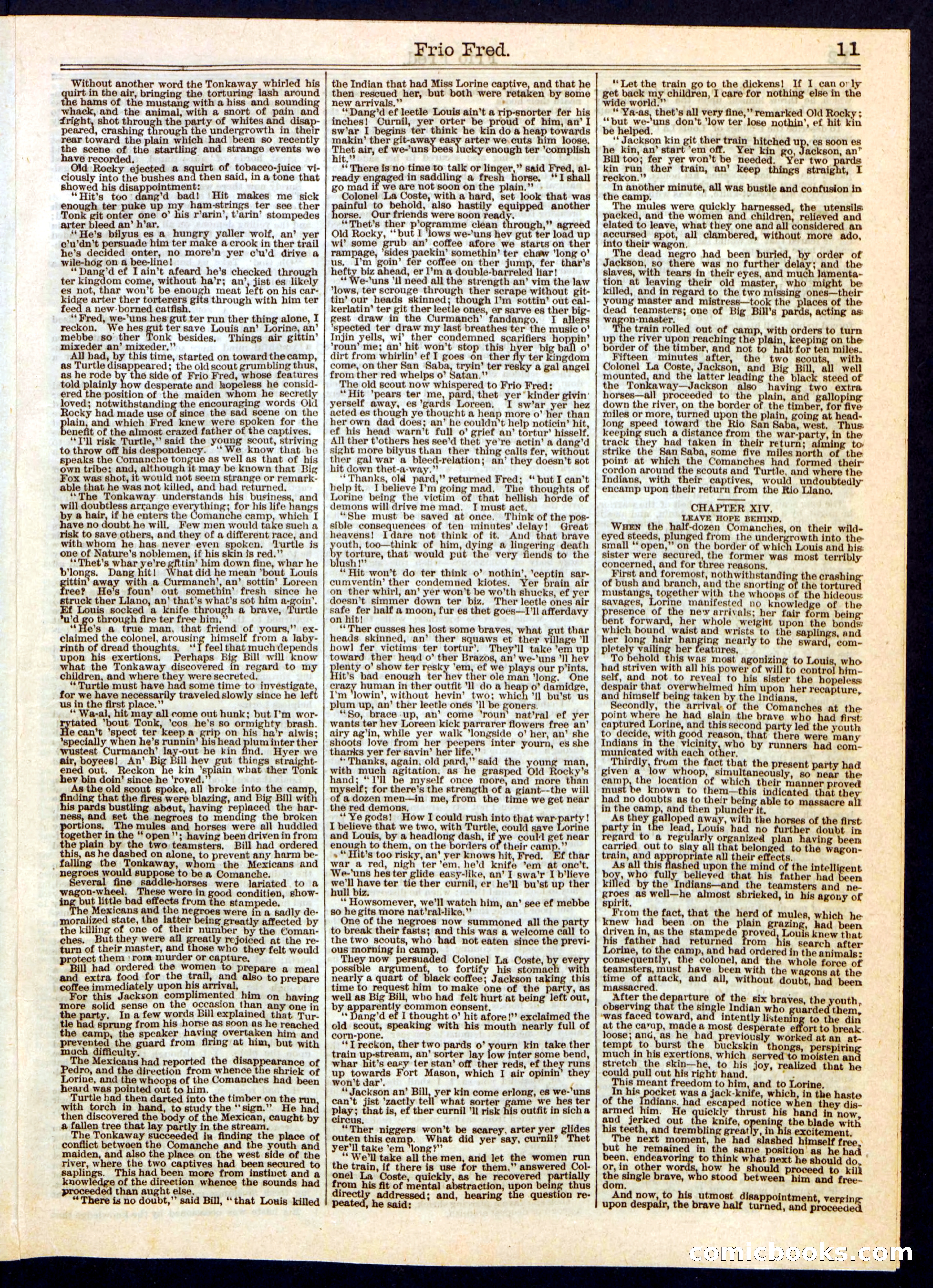 Frio Fred; or, The Tonkaway's Trust — page 11 of 16