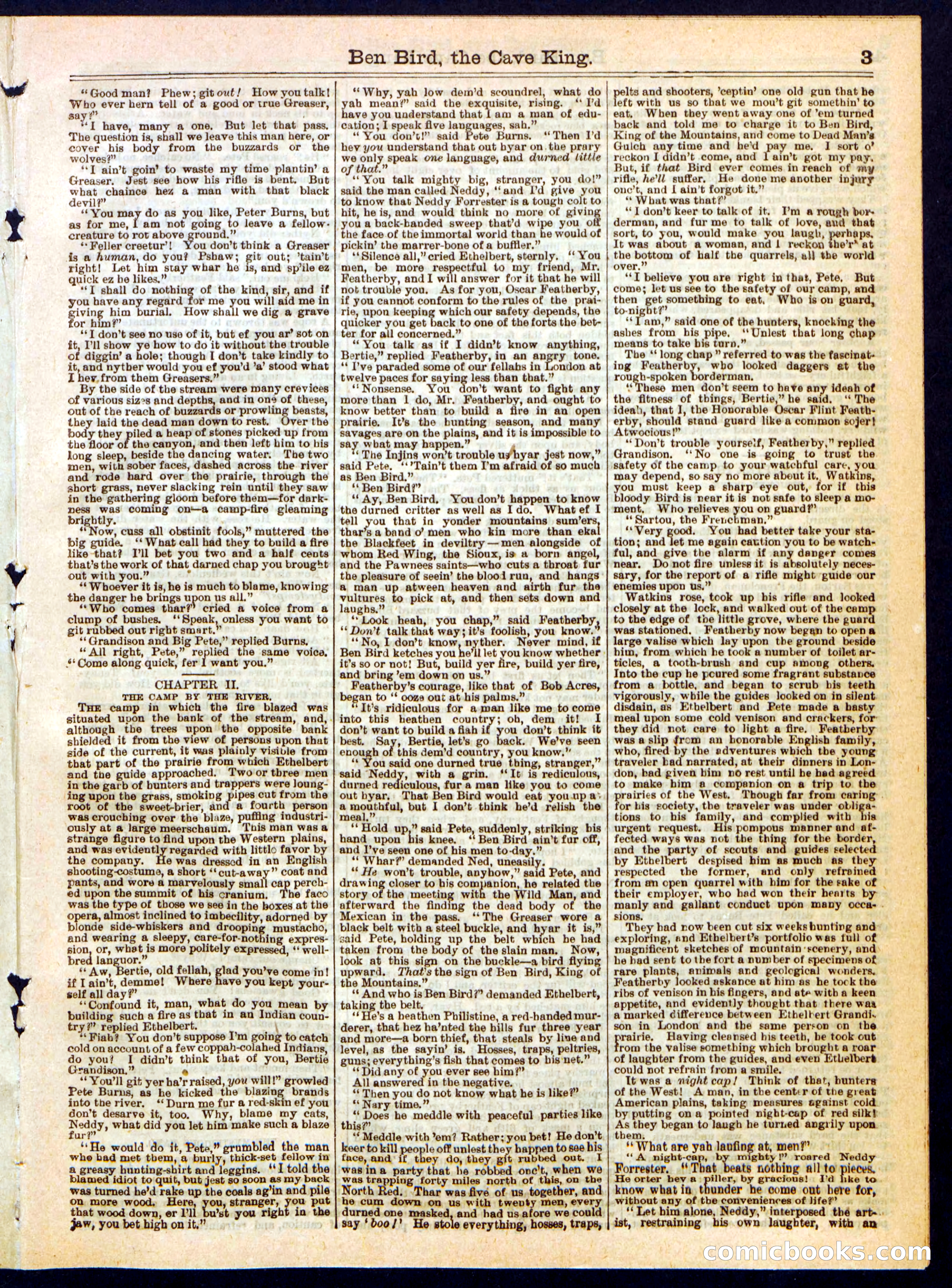 Ben Bird, the Cave King; or, Big Pete's Big Scoop — page 3 of 16