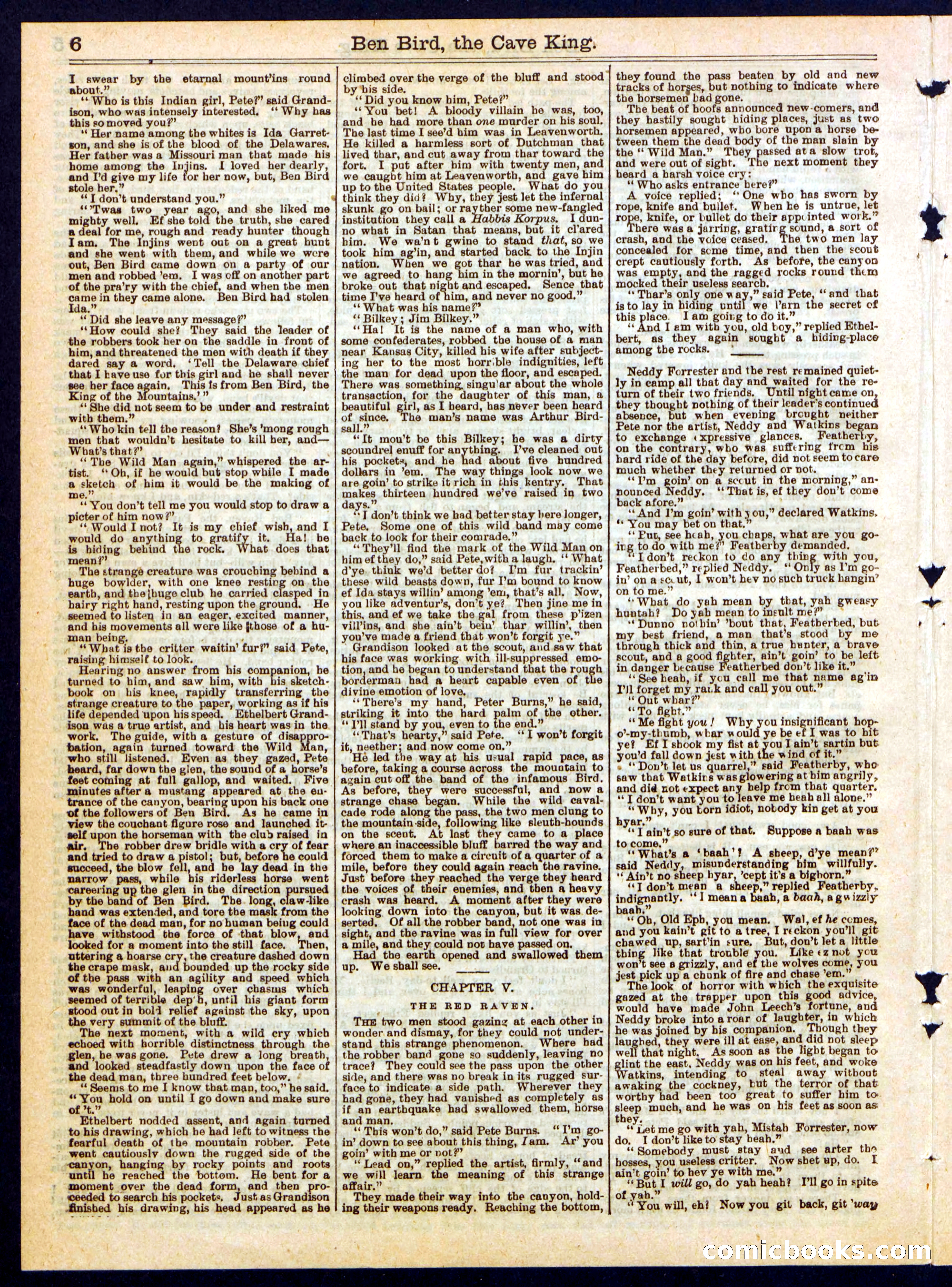 Ben Bird, the Cave King; or, Big Pete's Big Scoop — page 6 of 16