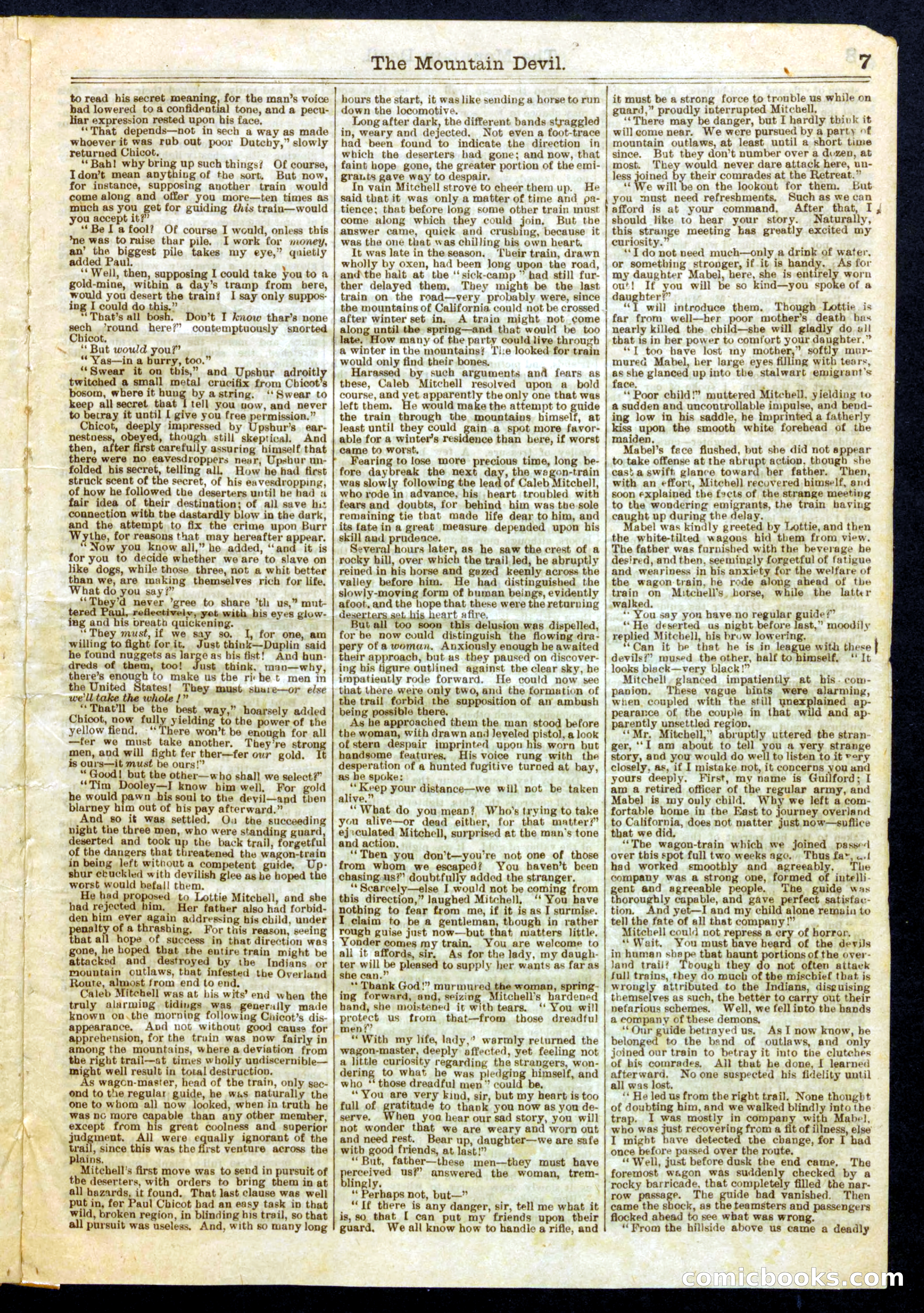 The Mountain Devil; or, Yellow Jack, the Outlaw Captain — page 7 of 16