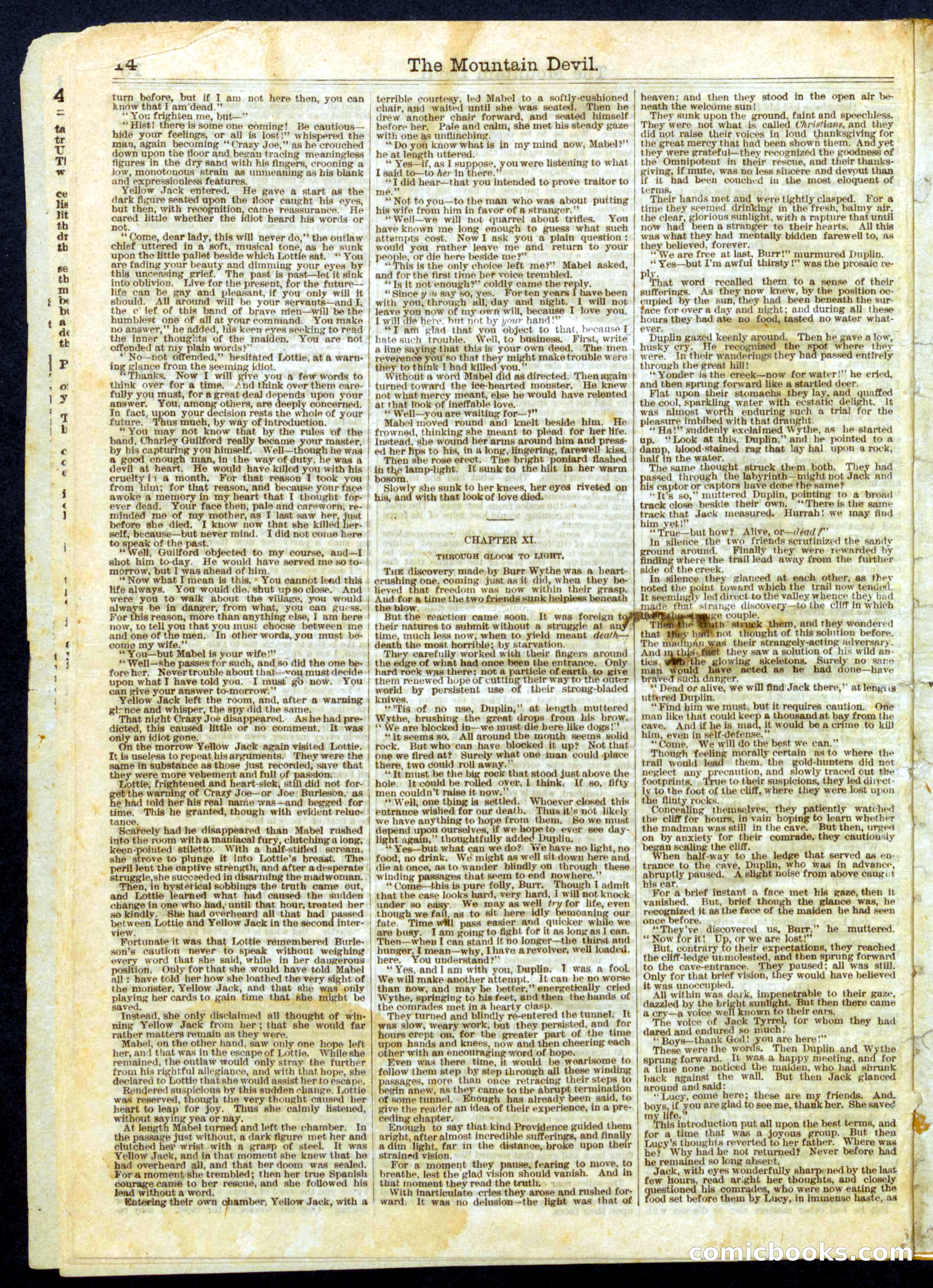 The Mountain Devil; or, Yellow Jack, the Outlaw Captain — page 14 of 16