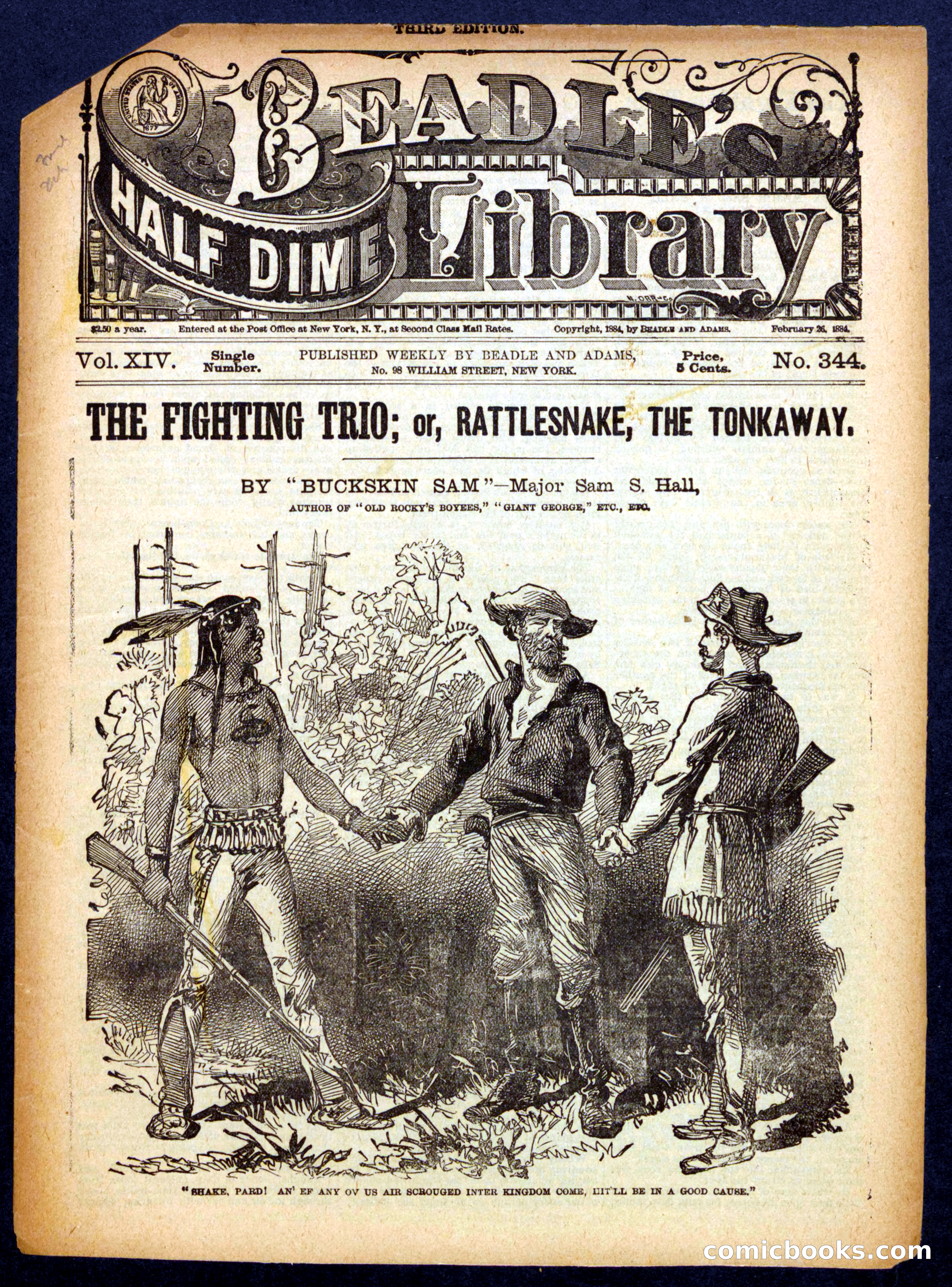 Beadle's Half Dime Library No. 344
