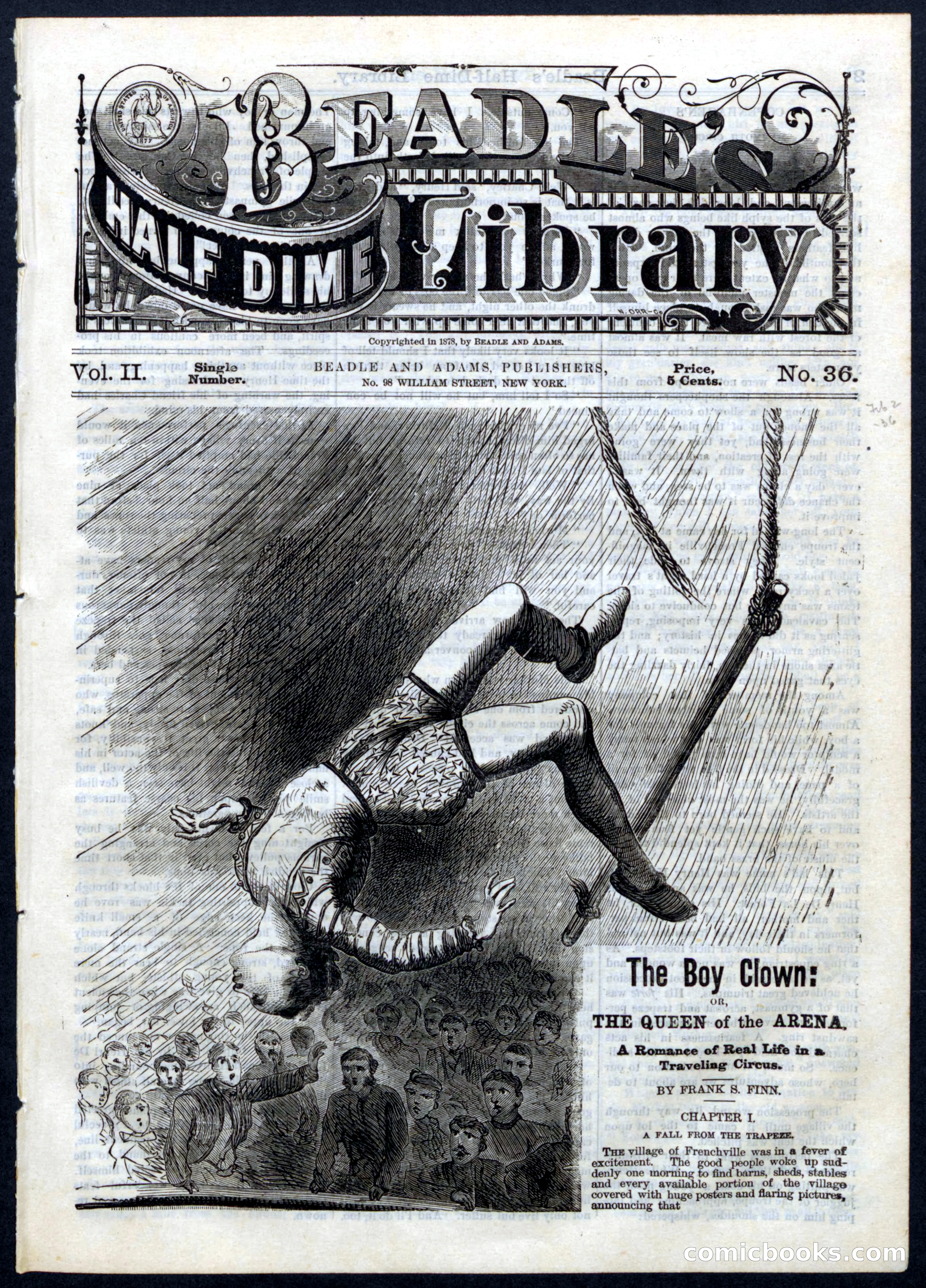 Beadle's Half Dime Library, No. 36