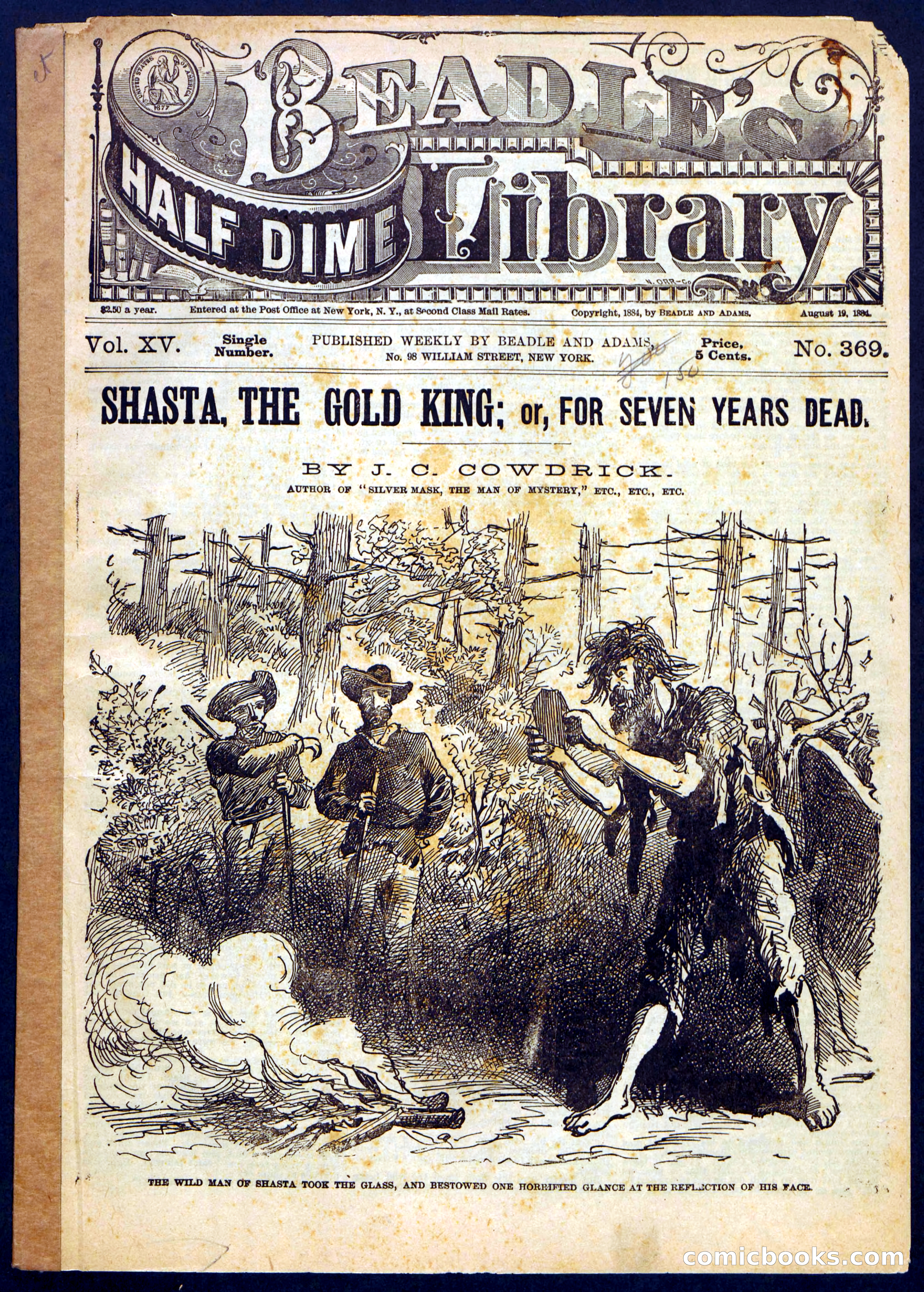 Beadle's Half Dime Library No. 369 — page 1 of 16