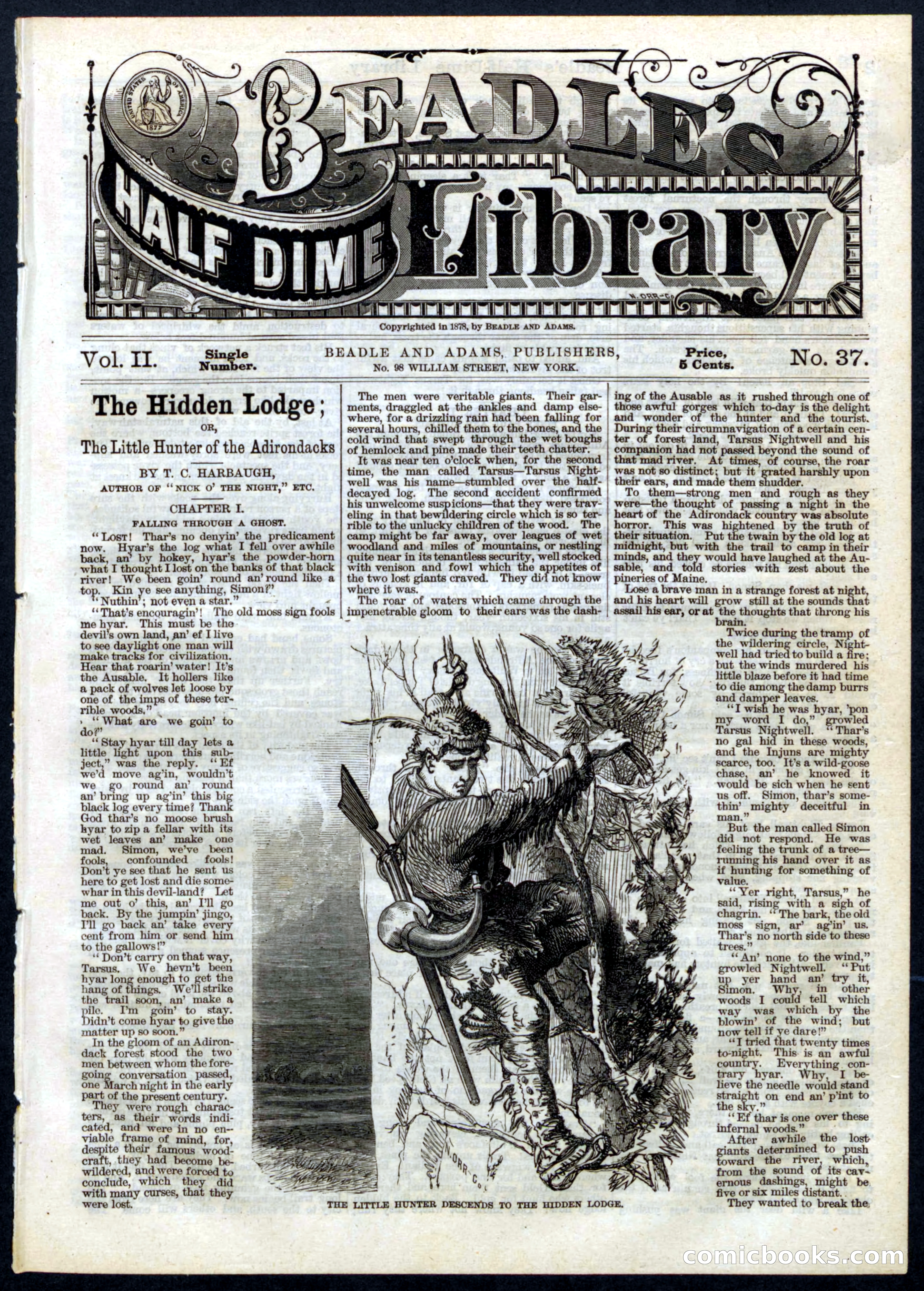 Beadle's Half Dime Library, No. 37